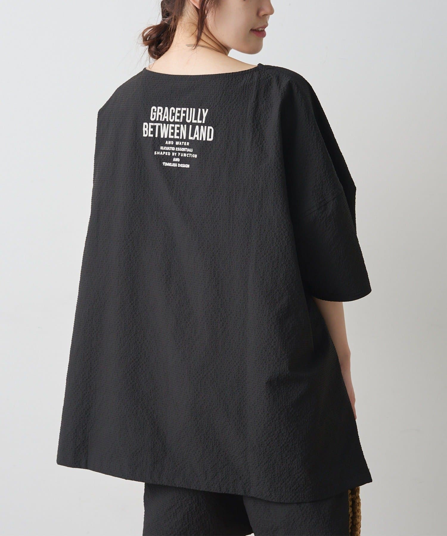 PUAL CE CIN(ピュアルセシン) 【UVカット・撥水加工/WEB限定】水陸両用チュニックラッシュガード