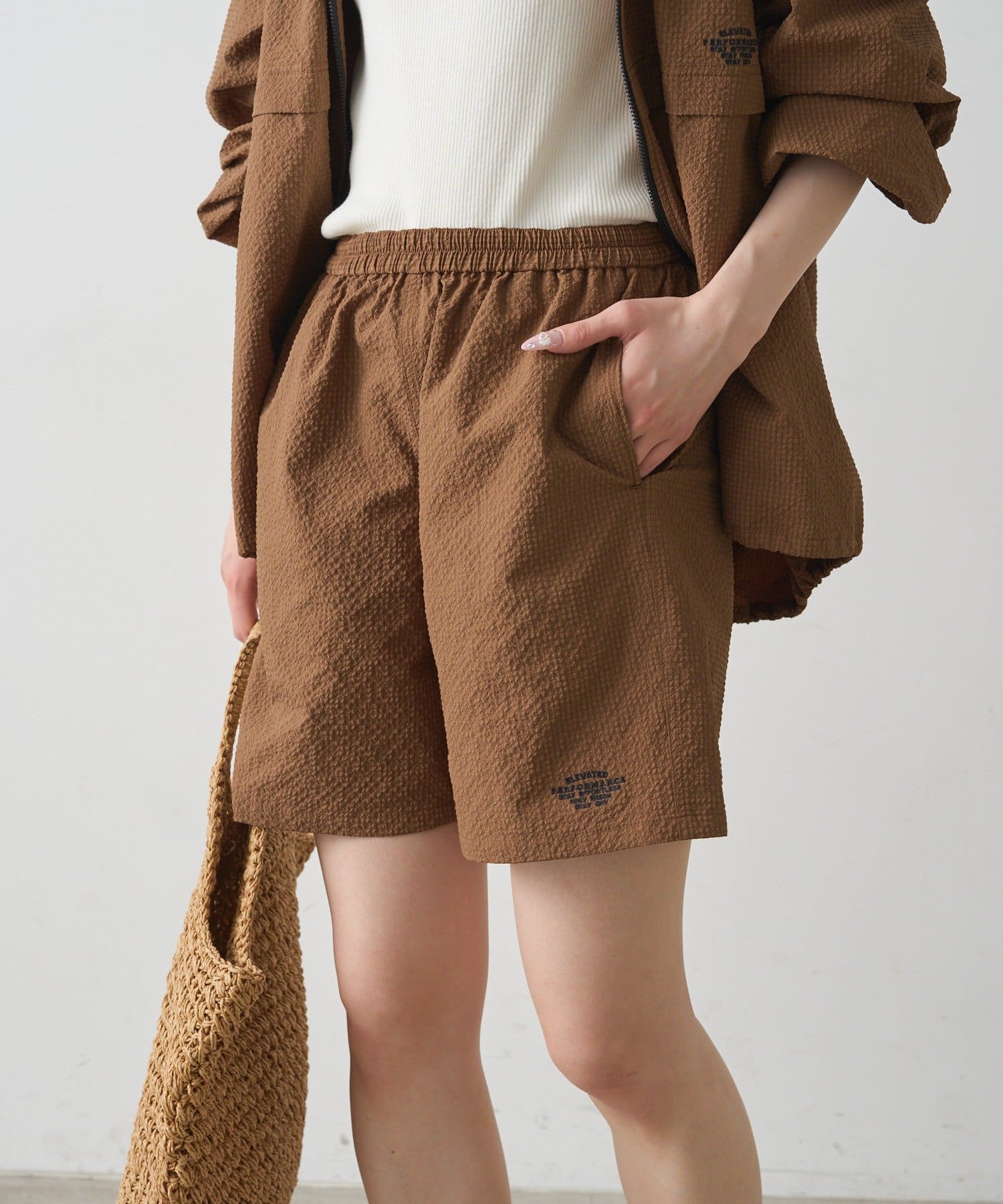 PUAL CE CIN(ピュアルセシン) 【UVカット・撥水加工/WEB限定】水陸両用ショートパンツ