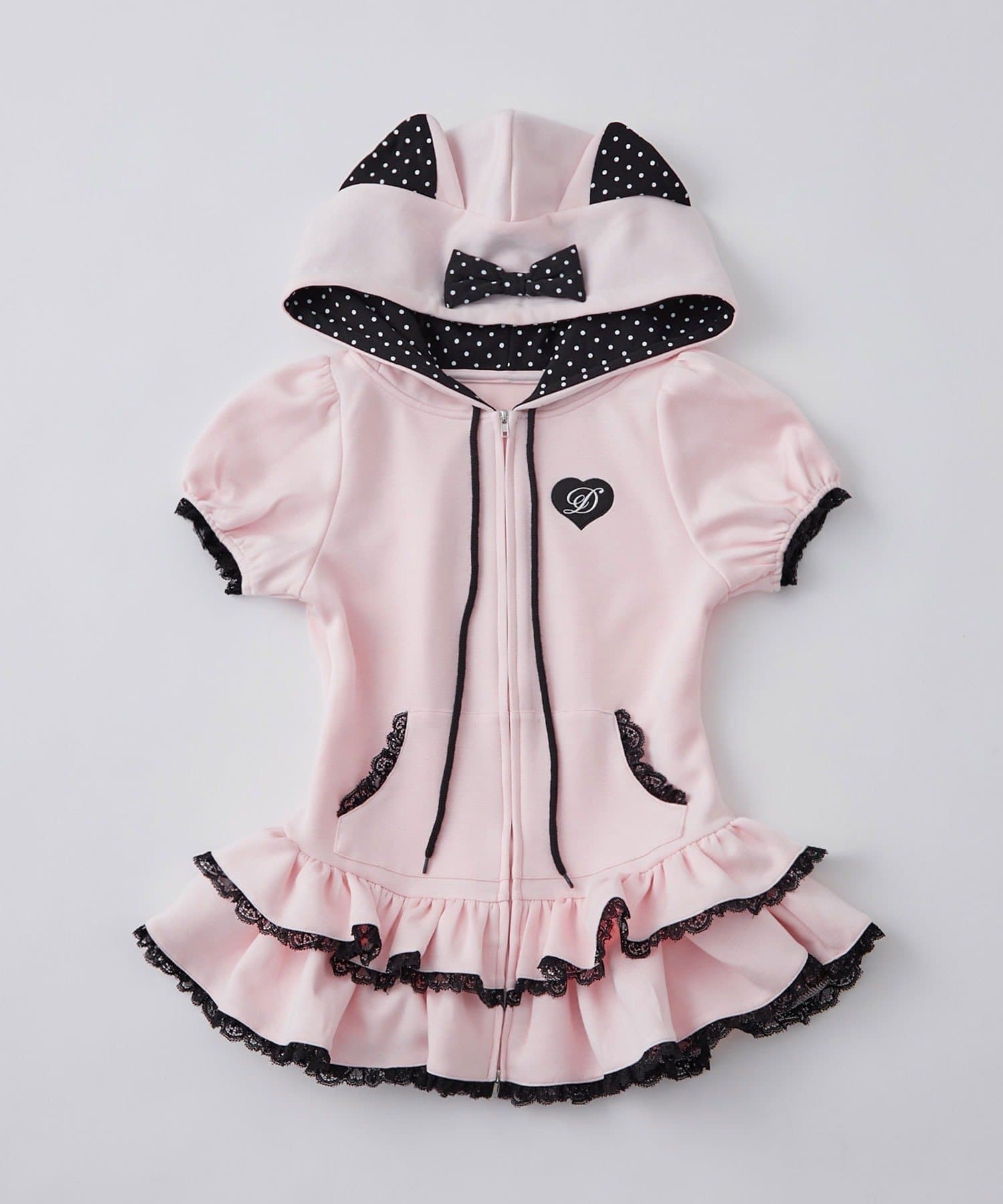 OLIVE des OLIVE(オリーブ デ オリーブ) 【インフルエンサー企画】miko cat hoodie onepiece