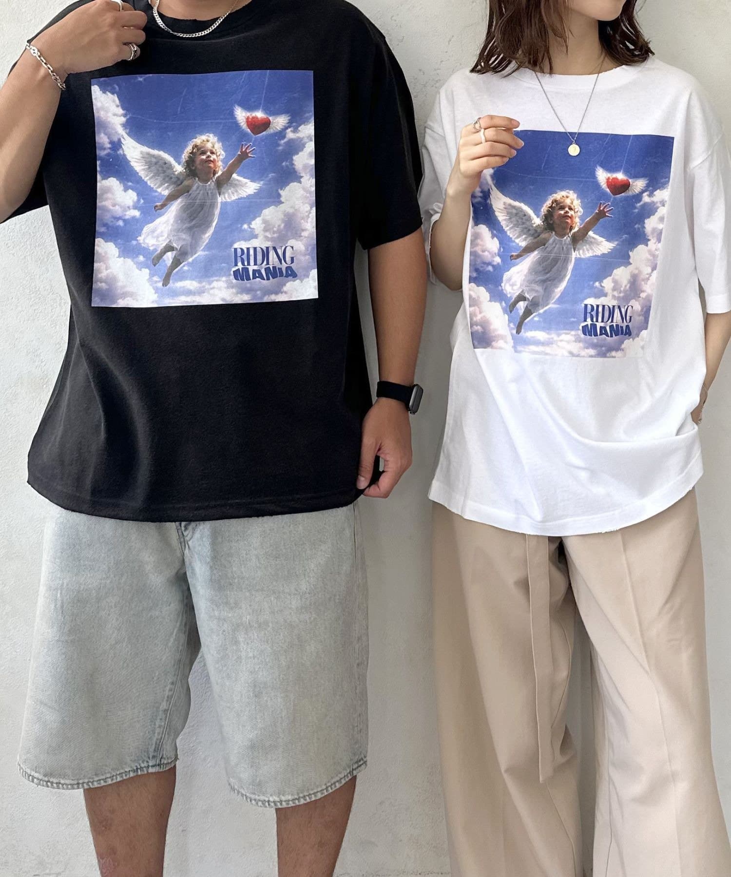 LOCUST(ローカスト) 【ユニセックス】【RIDING MANIA】ヴィンテージフェードTEE①