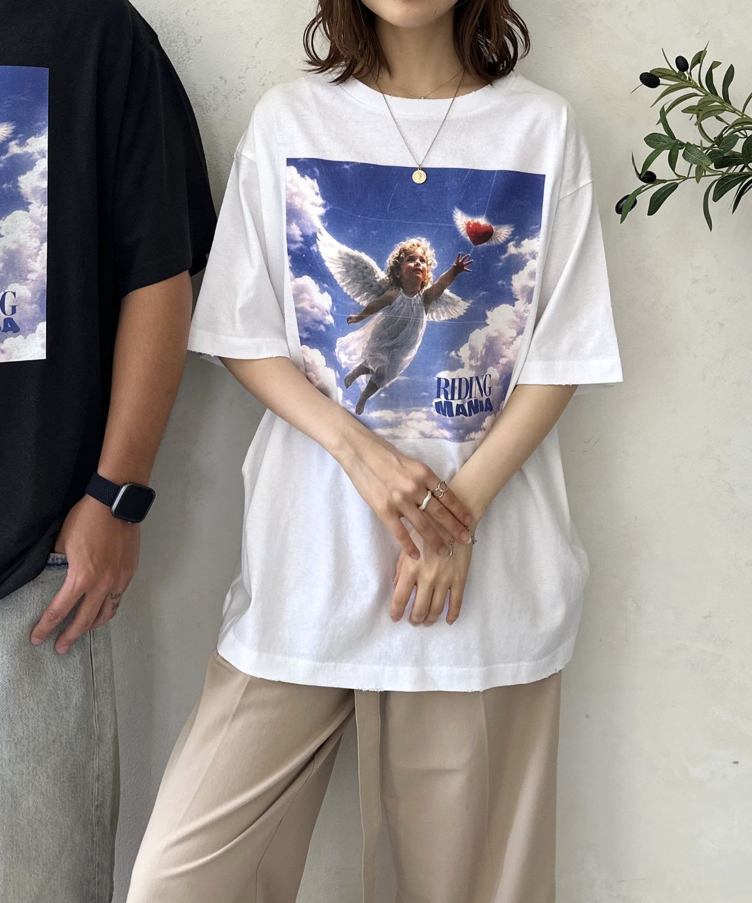LOCUST(ローカスト) 【ユニセックス】【RIDING MANIA】ヴィンテージフェードTEE①