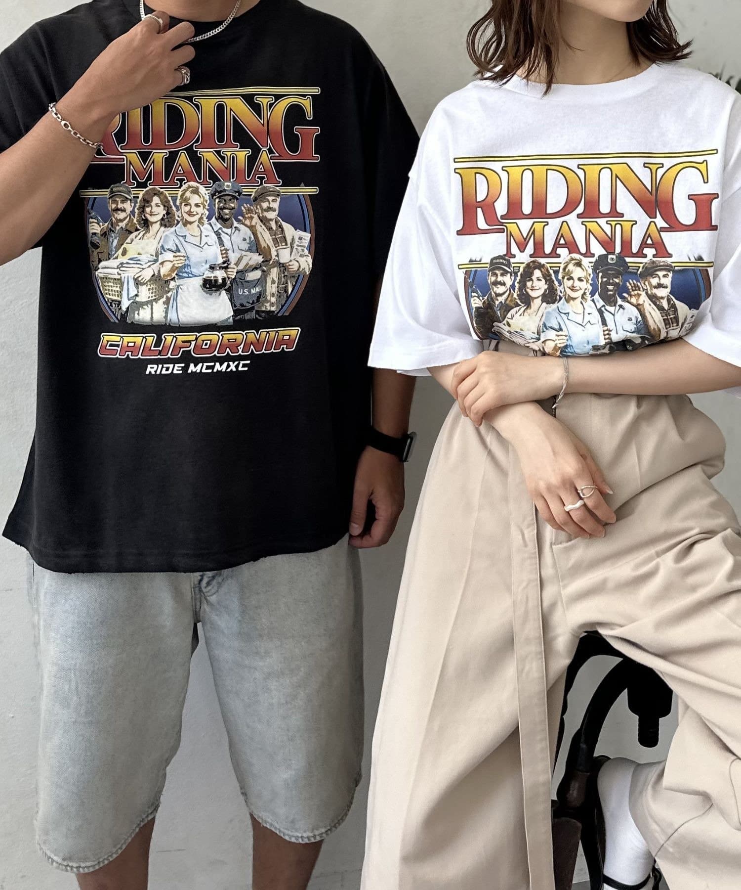 LOCUST(ローカスト) 【ユニセックス】【RIDING MANIA】ヴィンテージフェードTEE④