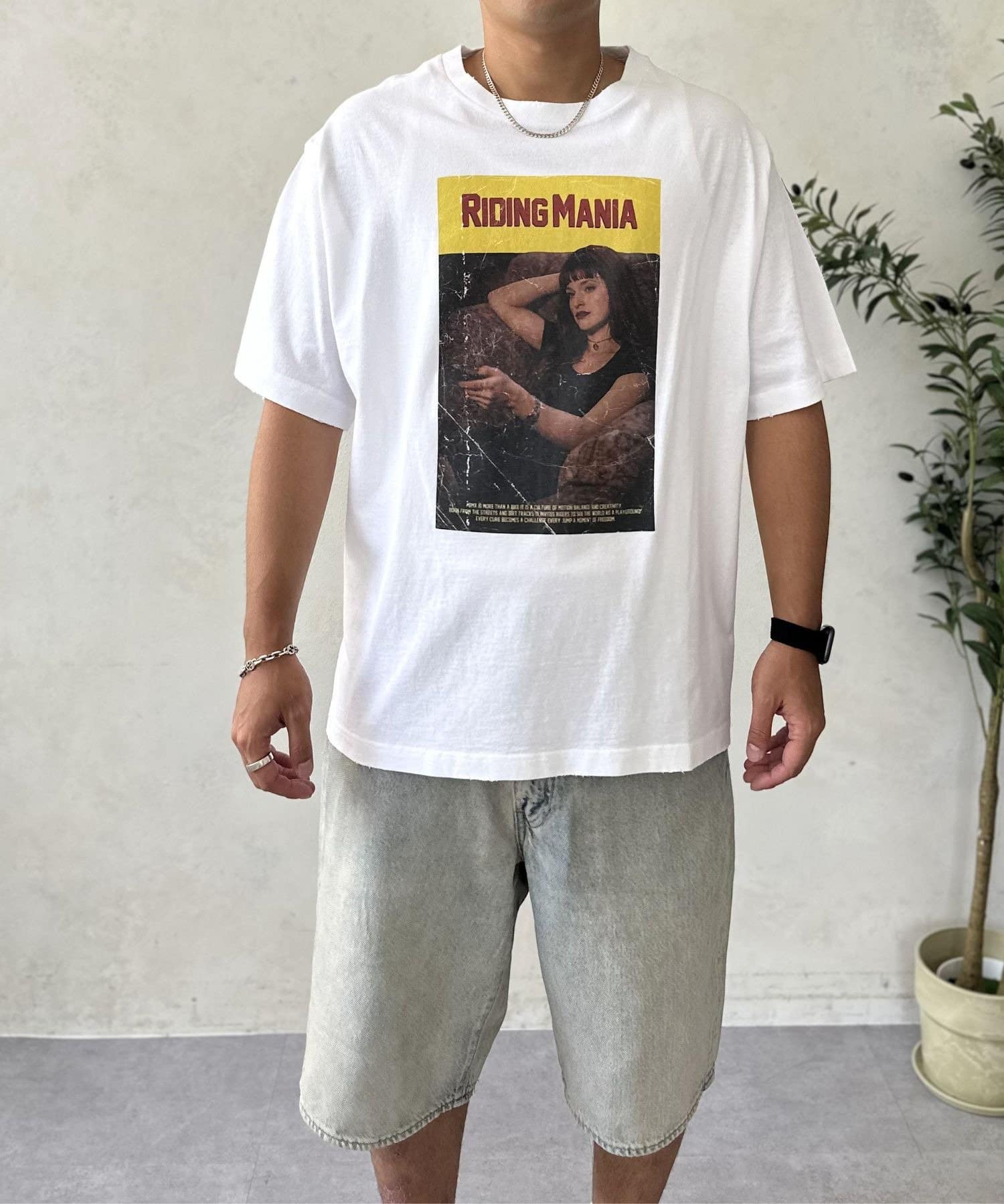 LOCUST(ローカスト) 【ユニセックス】【RIDING MANIA】ヴィンテージフェードTEE⑥