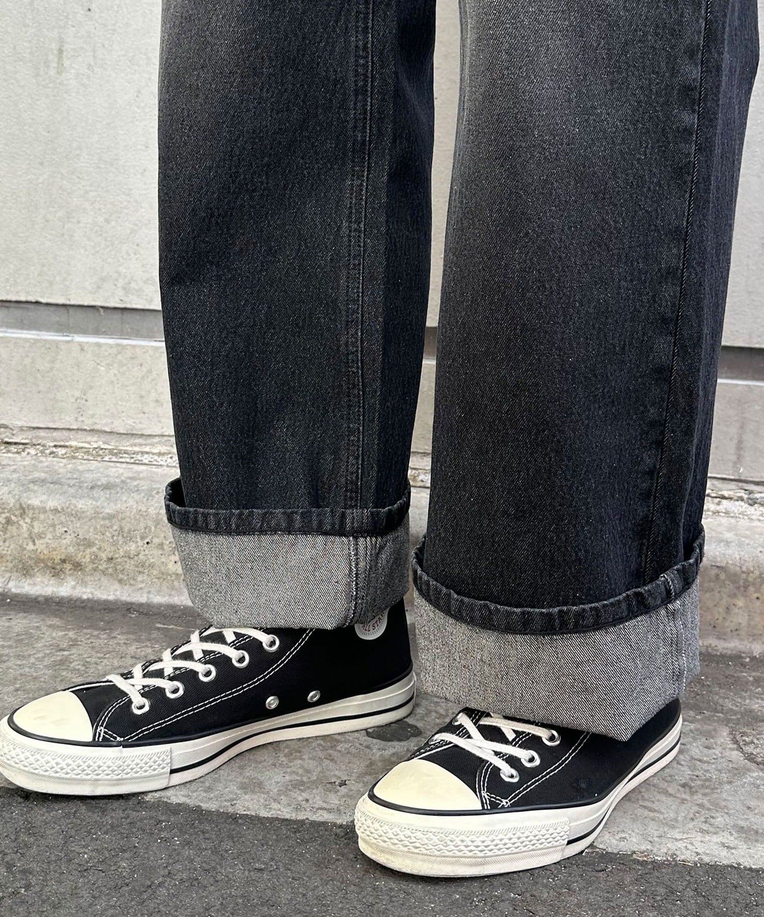 CIAOPANIC(チャオパニック) ロールアップストレートデニムパンツ