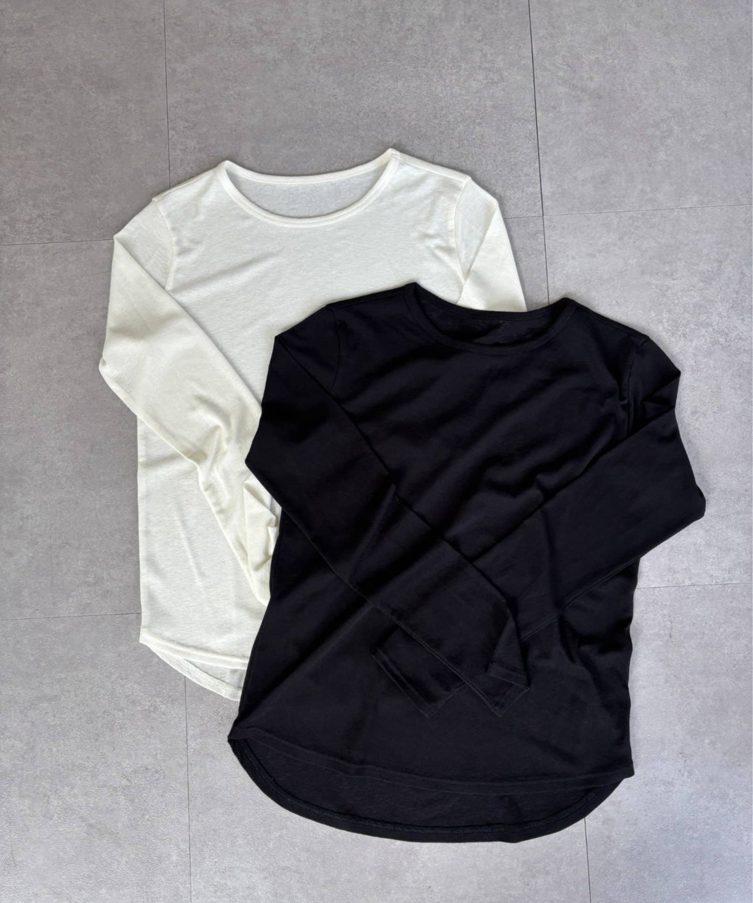 Jena　espace merveilleux(ジェナ　エスパスメルヴェイユ) クルー長袖Tシャツ
