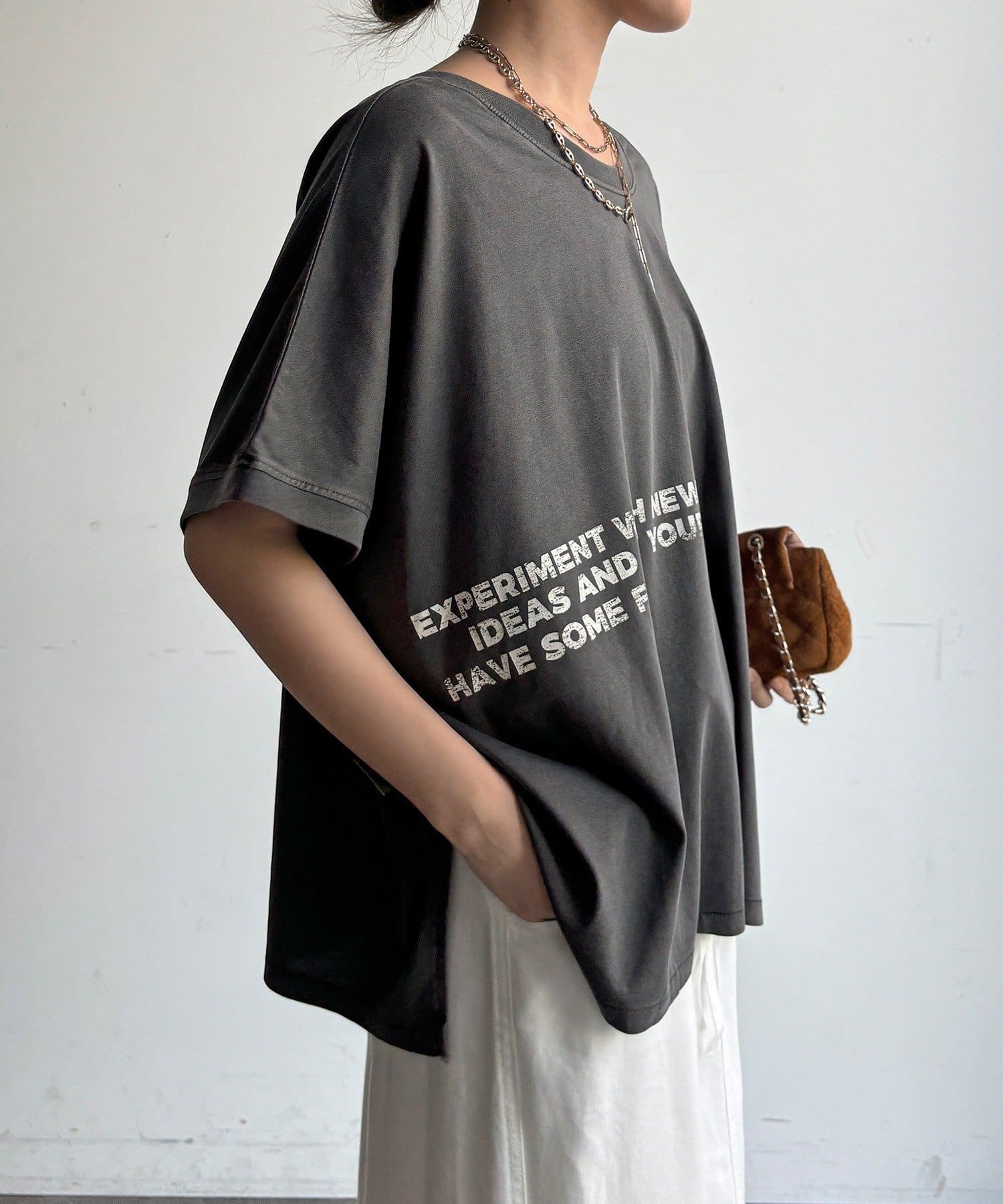 DOUDOU(ドゥドゥ) 【WEB限定】2WAYポンチョロゴTEE