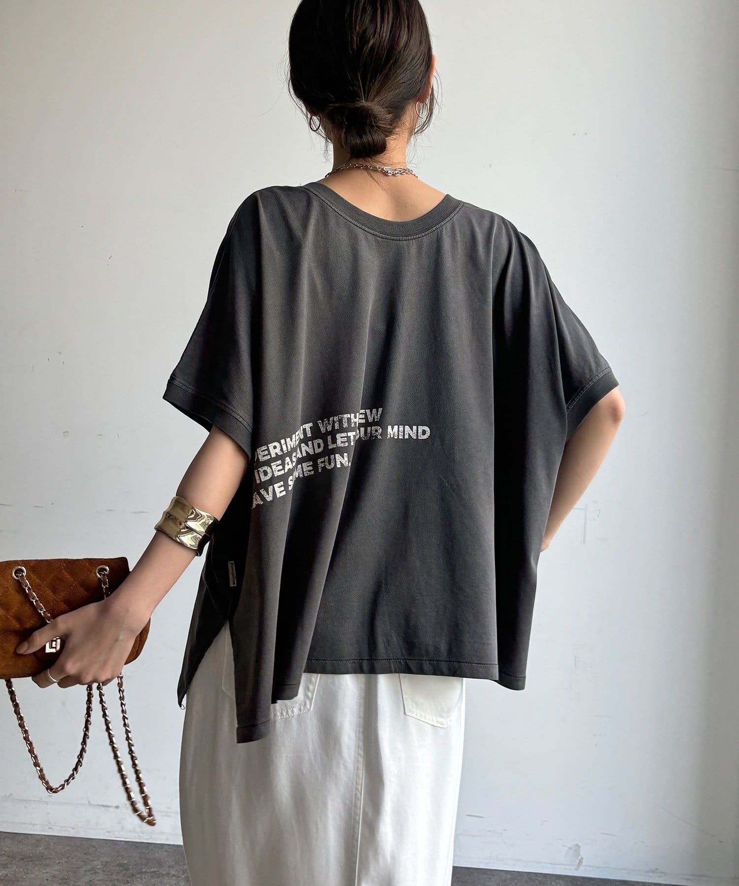 DOUDOU(ドゥドゥ) 【WEB限定】2WAYポンチョロゴTEE
