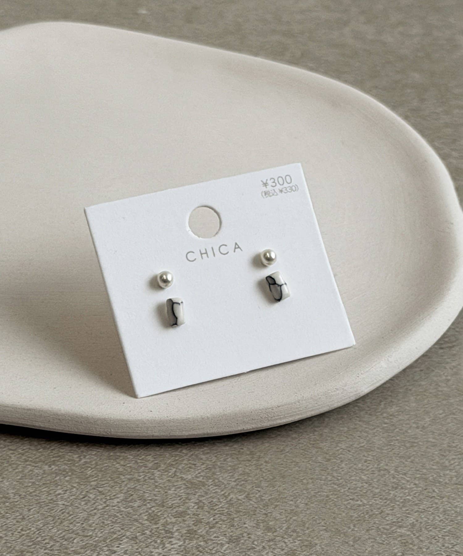 3COINS(スリーコインズ) ターコイズピアス4個セット