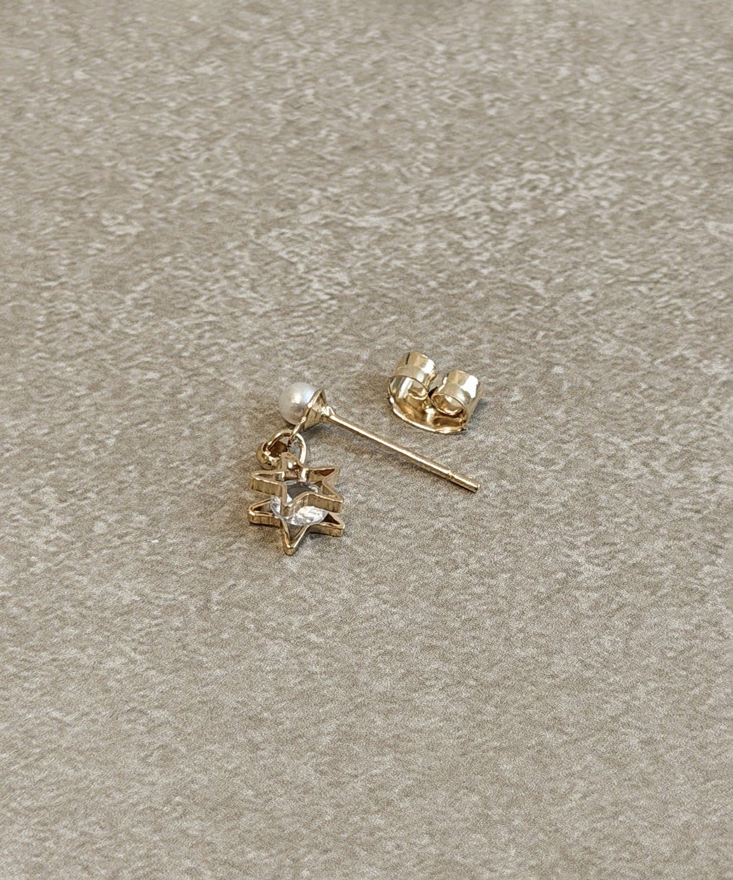 3COINS(スリーコインズ) パールスターピアス