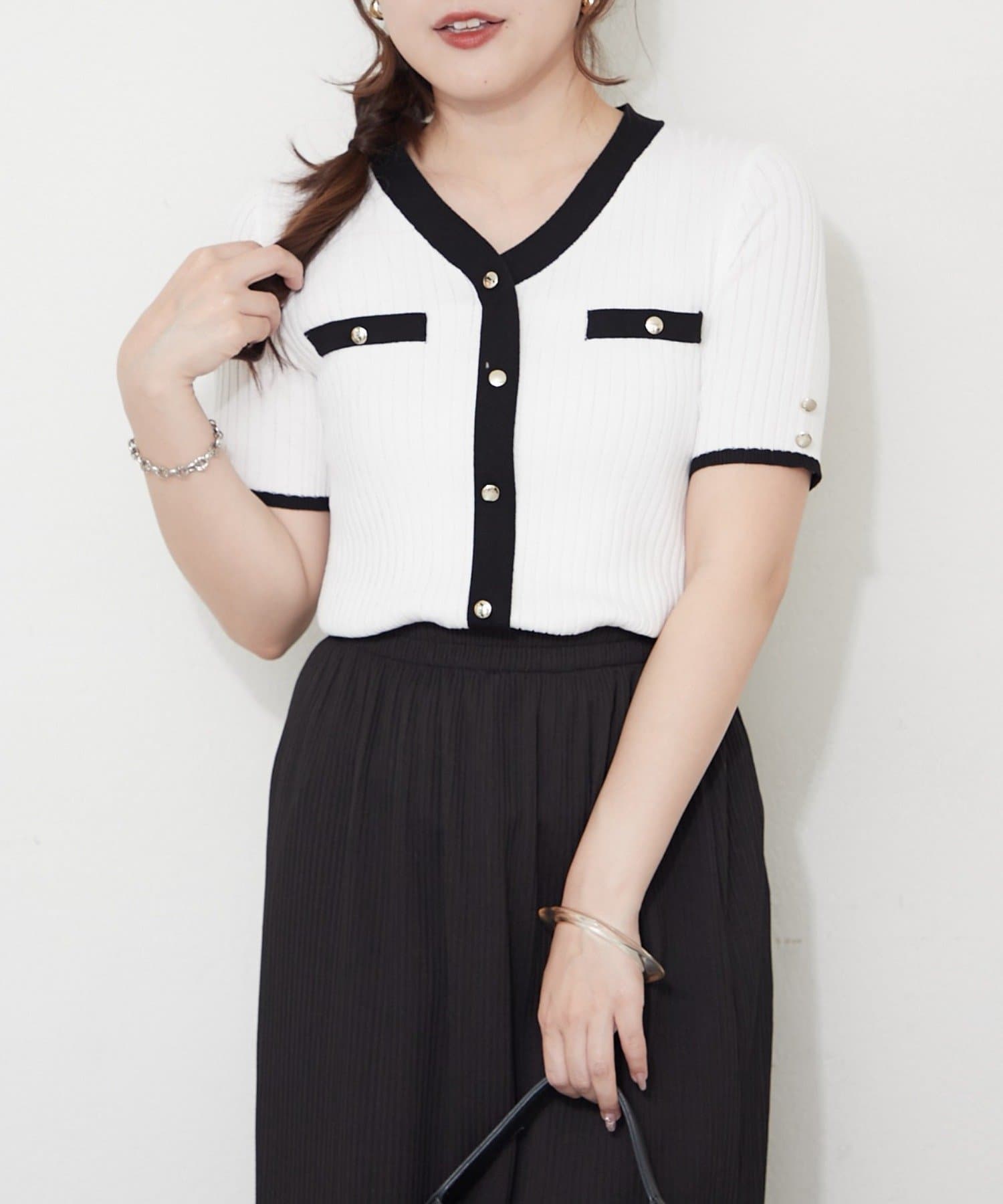 NICE CLAUP / OLIVE des OLIVE OUTLET(ナイスクラップ  / オリーブ デ オリーブ アウトレット) 【OUTLET限定】冷感ウォッシャブルプルオーバー