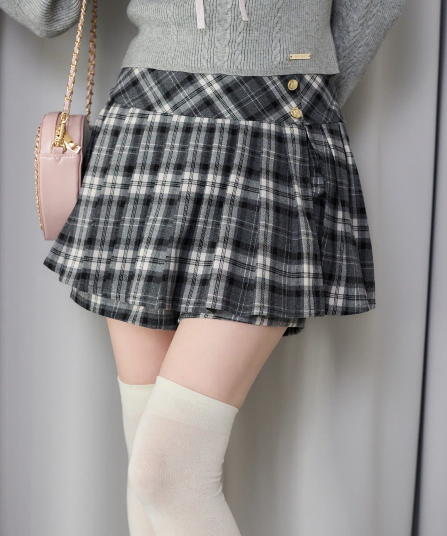 NICE CLAUP / OLIVE des OLIVE OUTLET(ナイスクラップ  / オリーブ デ オリーブ アウトレット) 【one after another】プリーツスカート