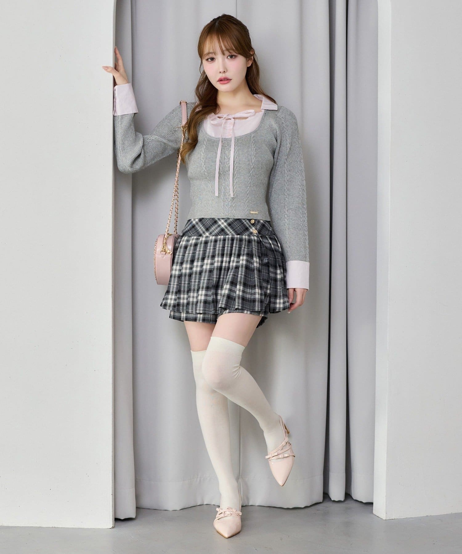NICE CLAUP / OLIVE des OLIVE OUTLET(ナイスクラップ  / オリーブ デ オリーブ アウトレット) 【one after another】プリーツスカート