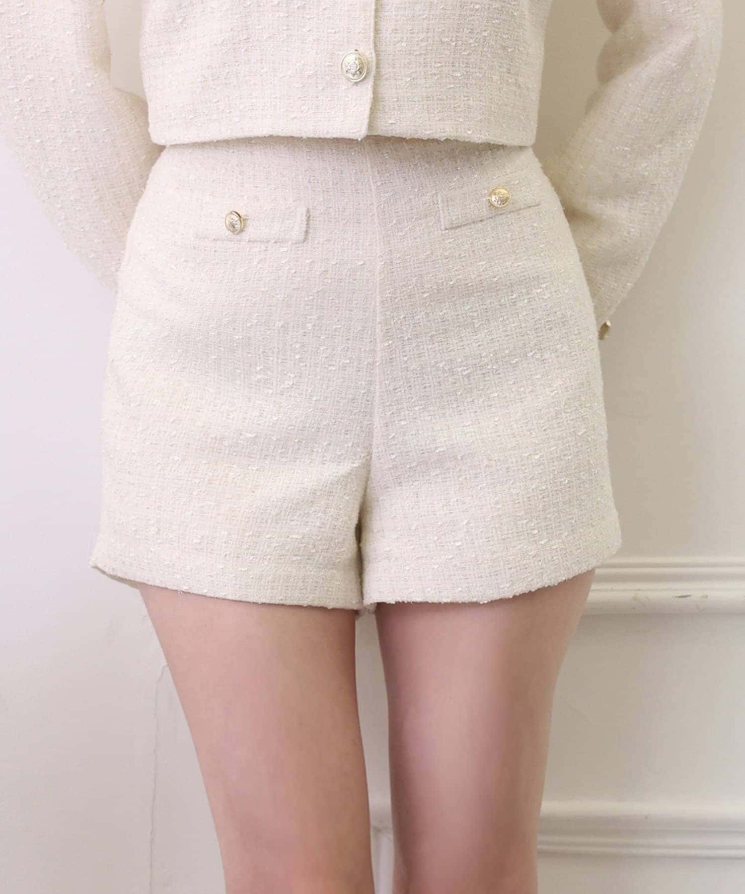 NICE CLAUP / OLIVE des OLIVE OUTLET(ナイスクラップ  / オリーブ デ オリーブ アウトレット) 【one after another】レースアップショートパンツ