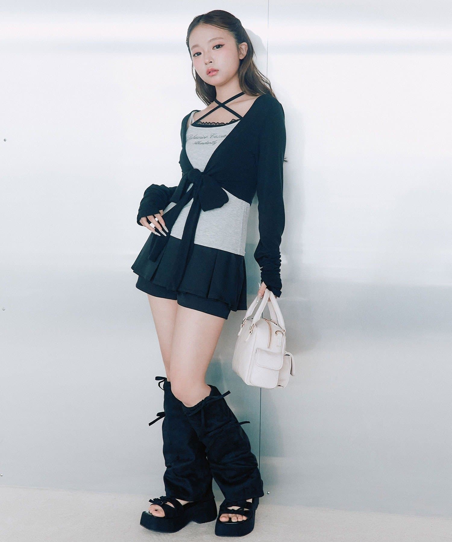 NICE CLAUP / OLIVE des OLIVE OUTLET(ナイスクラップ  / オリーブ デ オリーブ アウトレット) 【OLIVE des OLIVE】ウエストリボンアンサンブル