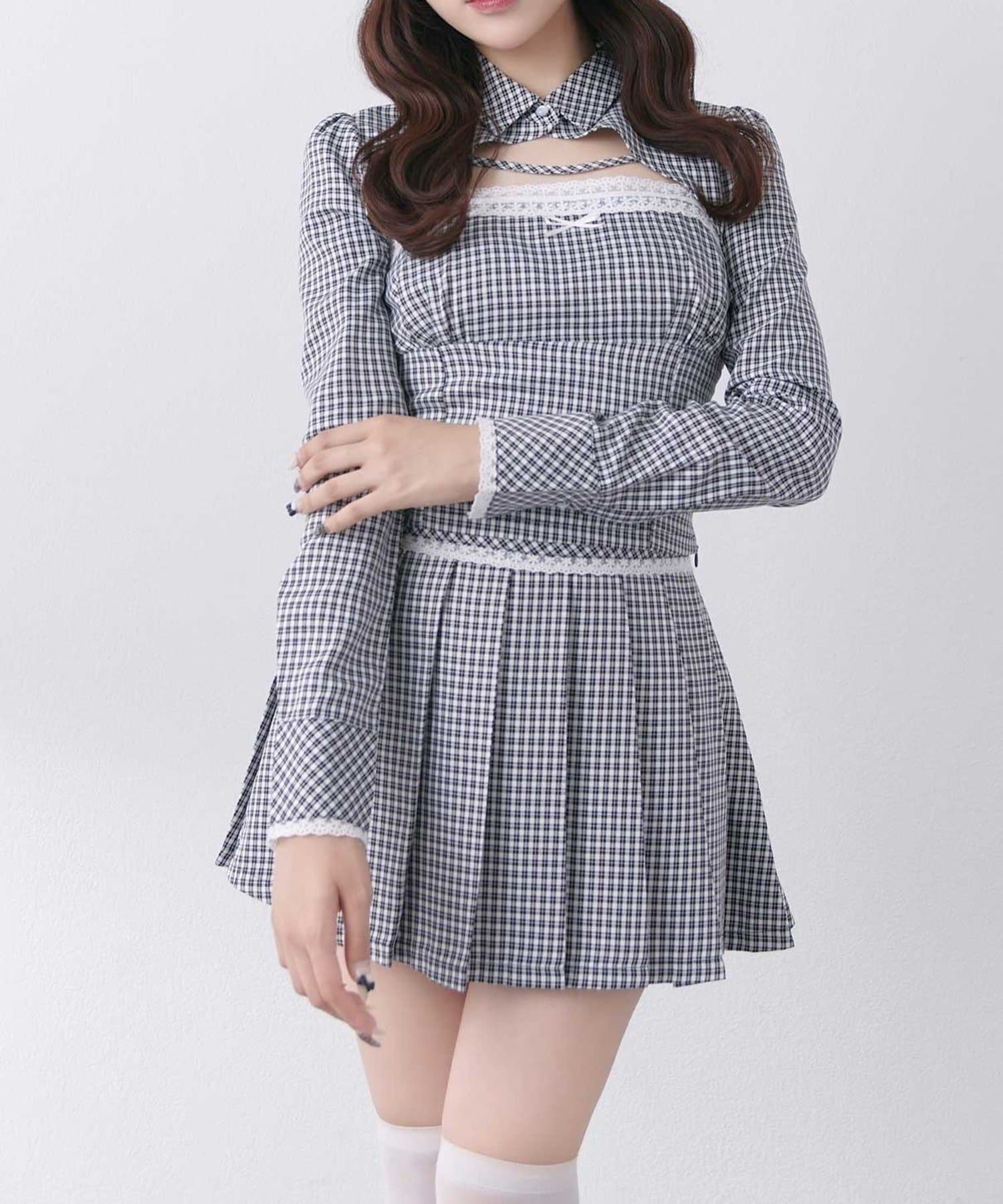 NICE CLAUP / OLIVE des OLIVE OUTLET(ナイスクラップ  / オリーブ デ オリーブ アウトレット) 【Belle Charme】シャツビスチェセット