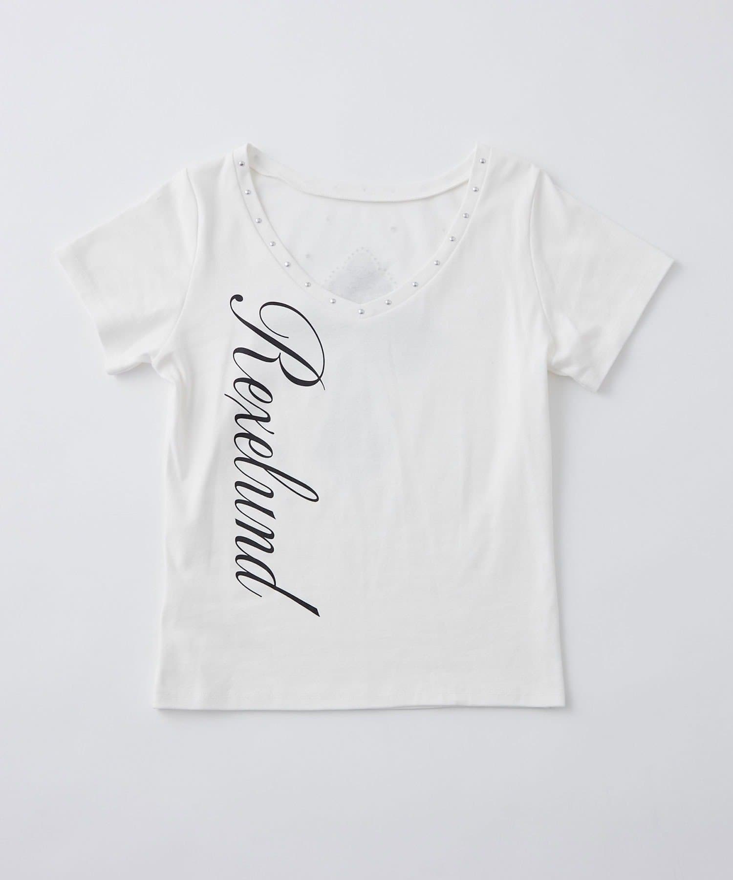 OLIVE des OLIVE(オリーブ デ オリーブ) 縦ロゴプリントTシャツ