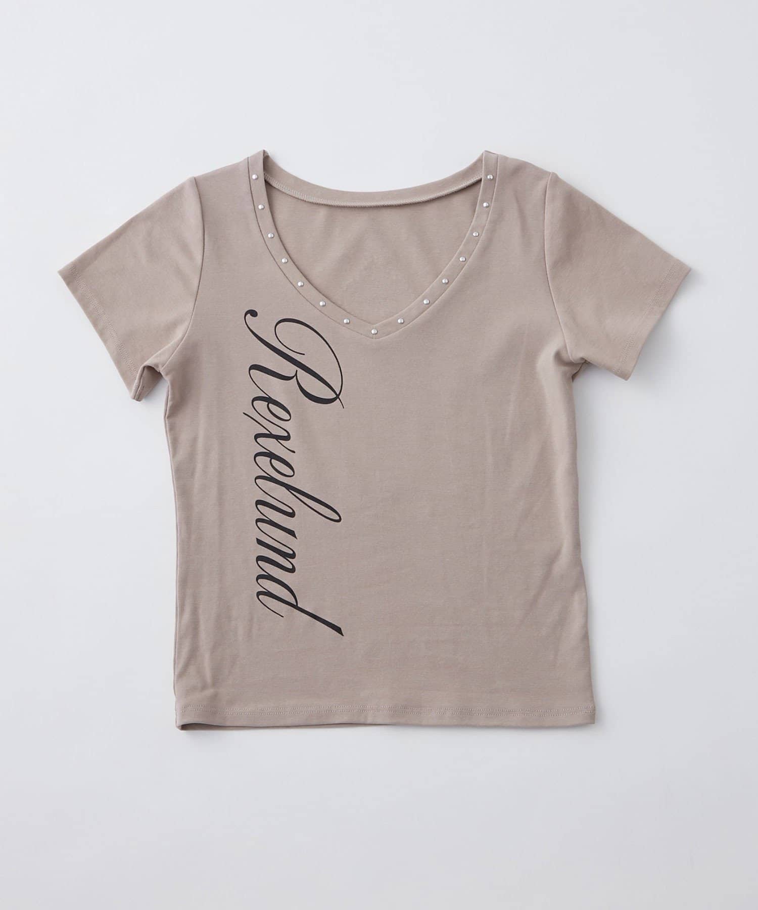 OLIVE des OLIVE(オリーブ デ オリーブ) 縦ロゴプリントTシャツ