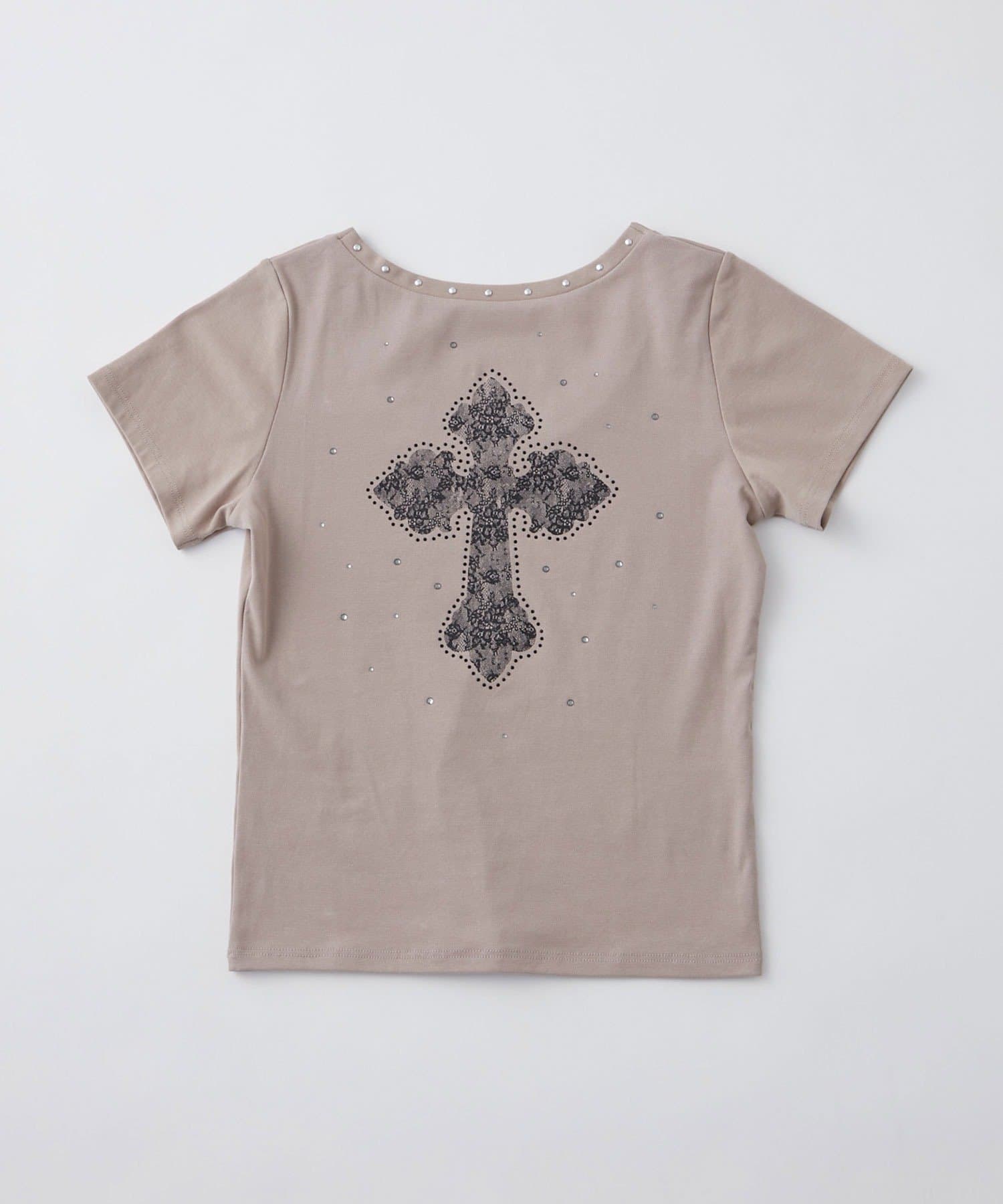 OLIVE des OLIVE(オリーブ デ オリーブ) 縦ロゴプリントTシャツ