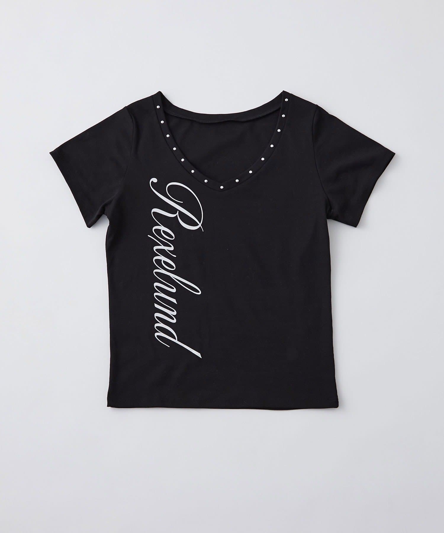 OLIVE des OLIVE(オリーブ デ オリーブ) 縦ロゴプリントTシャツ