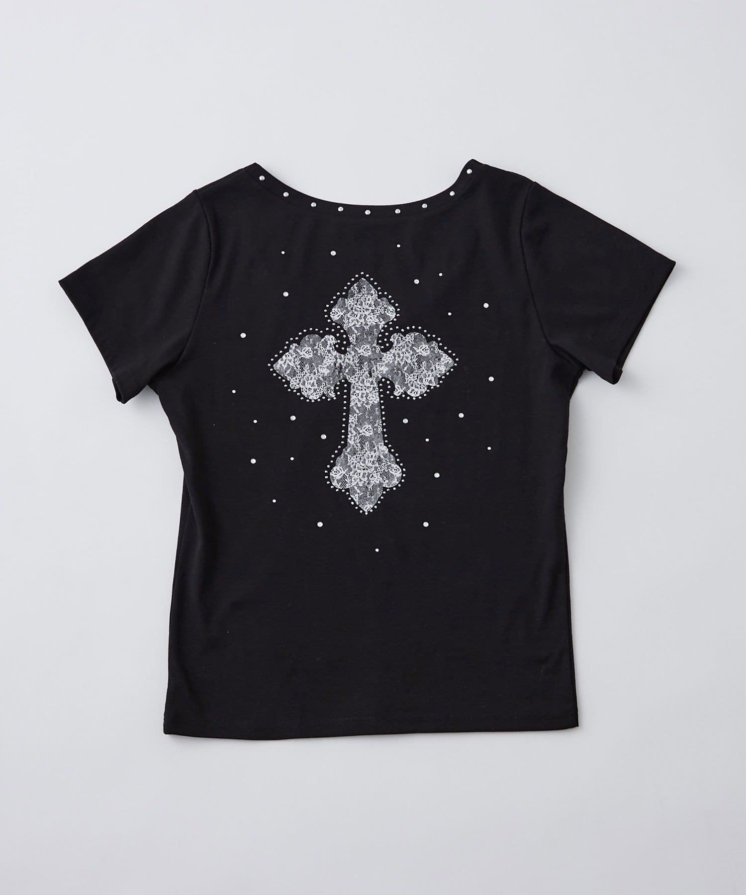 OLIVE des OLIVE(オリーブ デ オリーブ) 縦ロゴプリントTシャツ