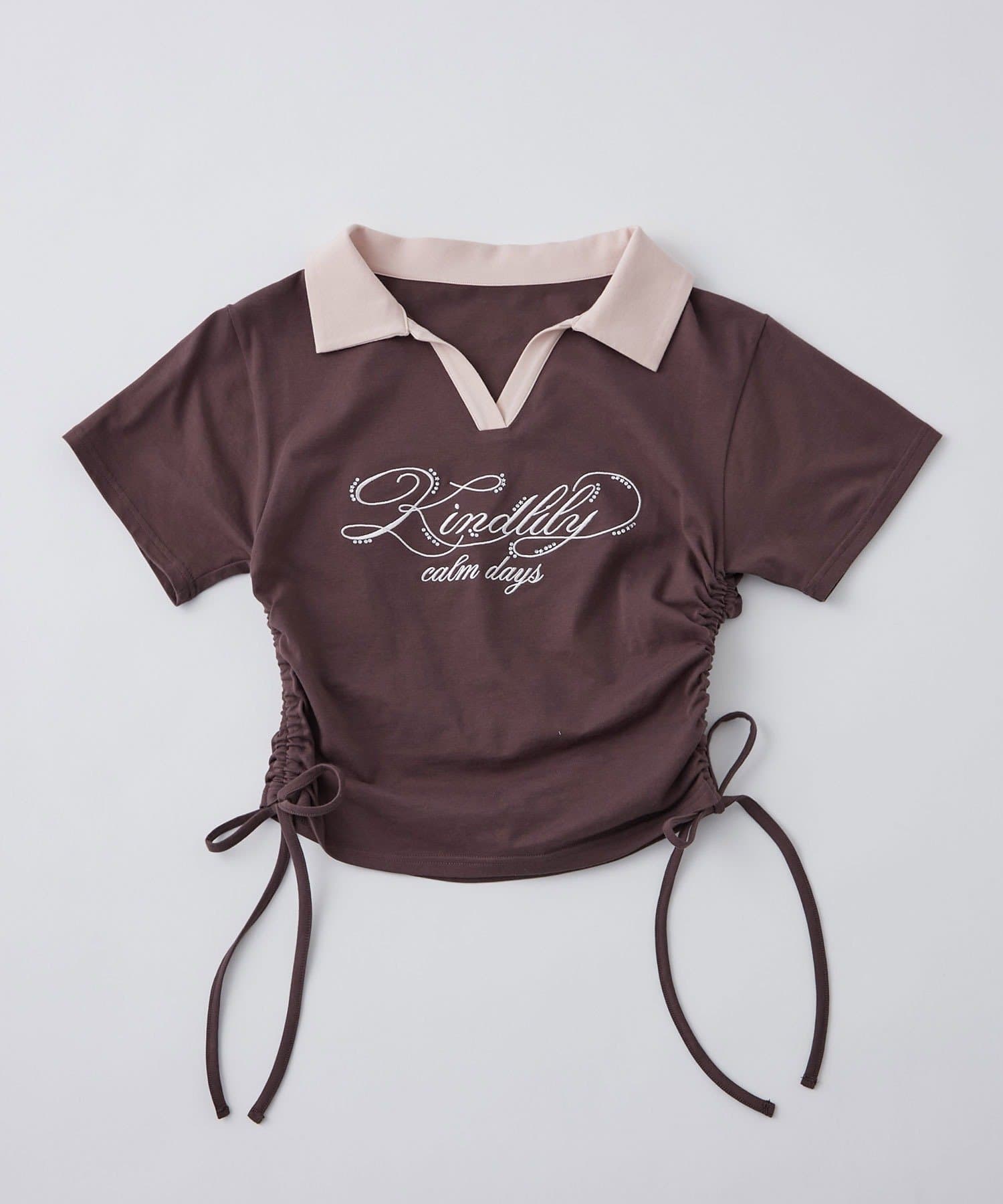 OLIVE des OLIVE(オリーブ デ オリーブ) ロゴ刺繍トップス