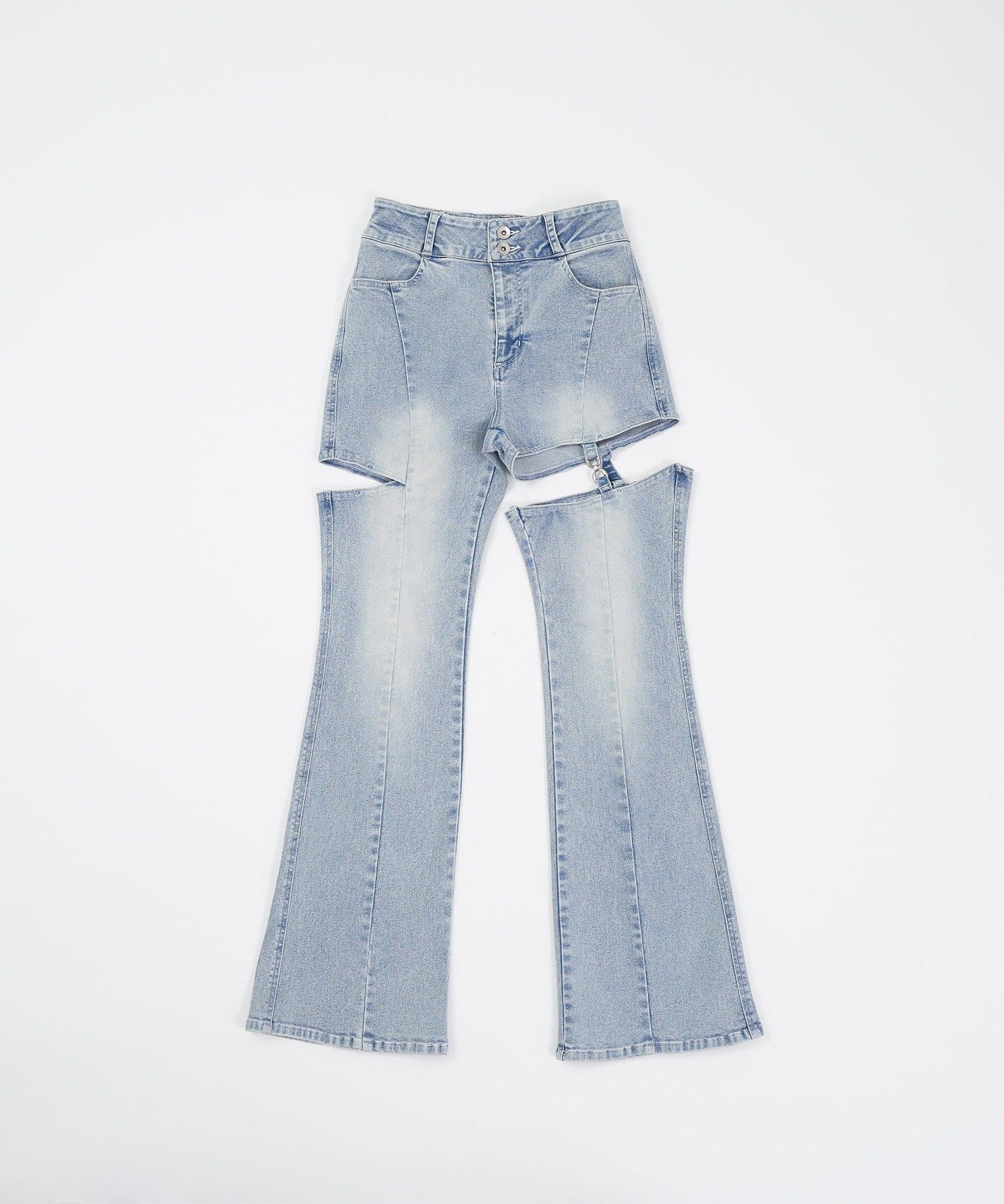 Belle Charme(ベルシャルム) Cut Out Belt Flere Denim