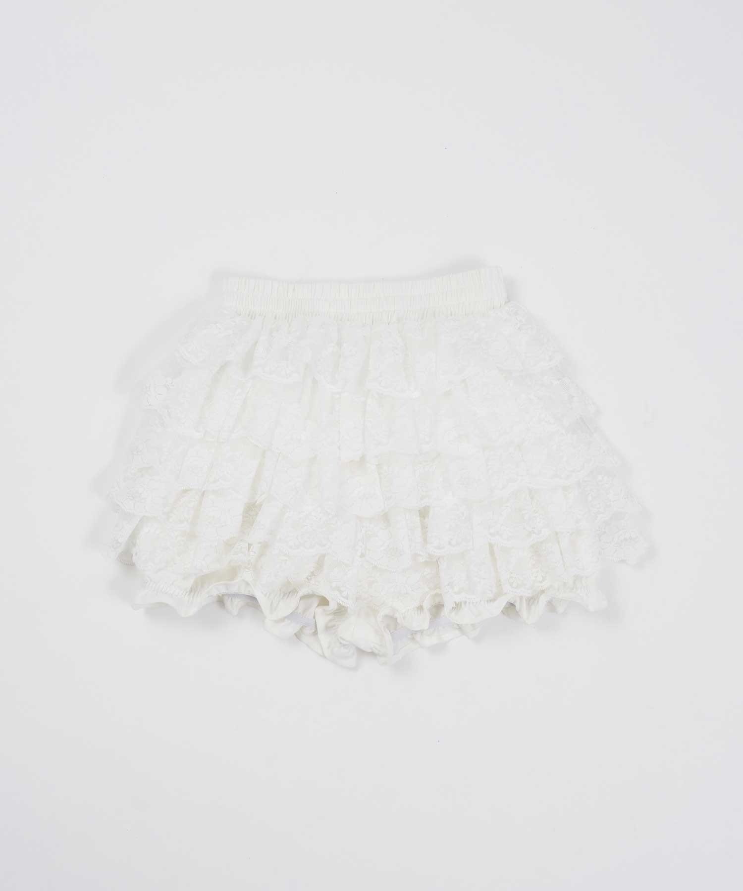 Belle Charme(ベルシャルム) Lace Tiered Skirt
