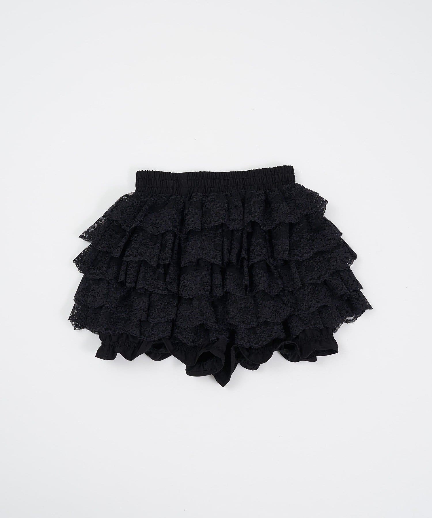 Belle Charme(ベルシャルム) Lace Tiered Skirt