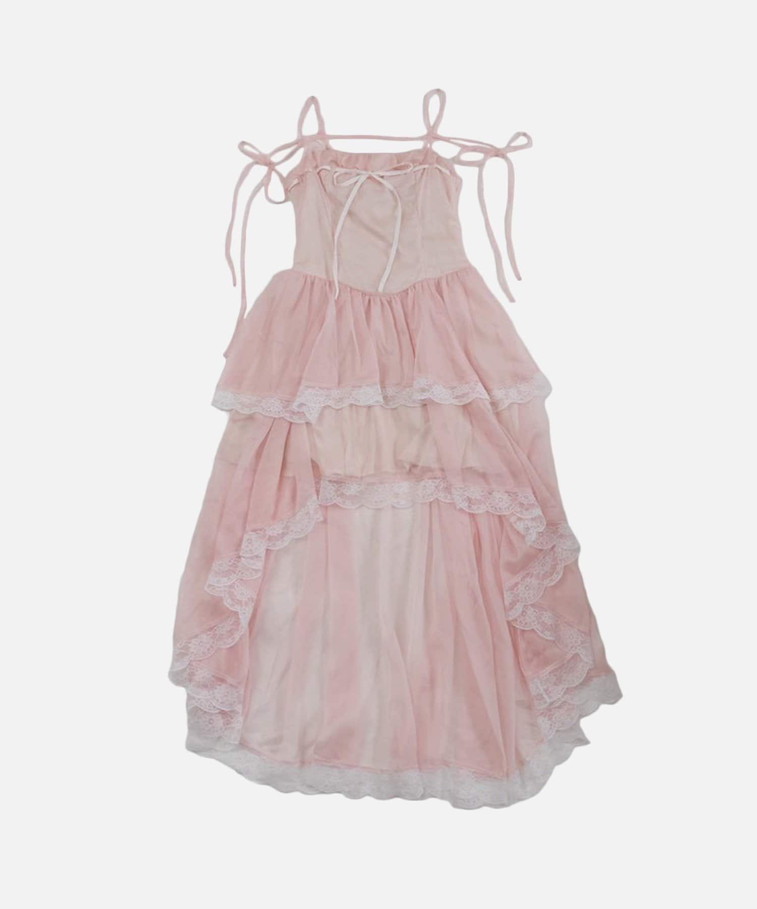 Belle Charme(ベルシャルム) Chiffon Tiered Onepiece