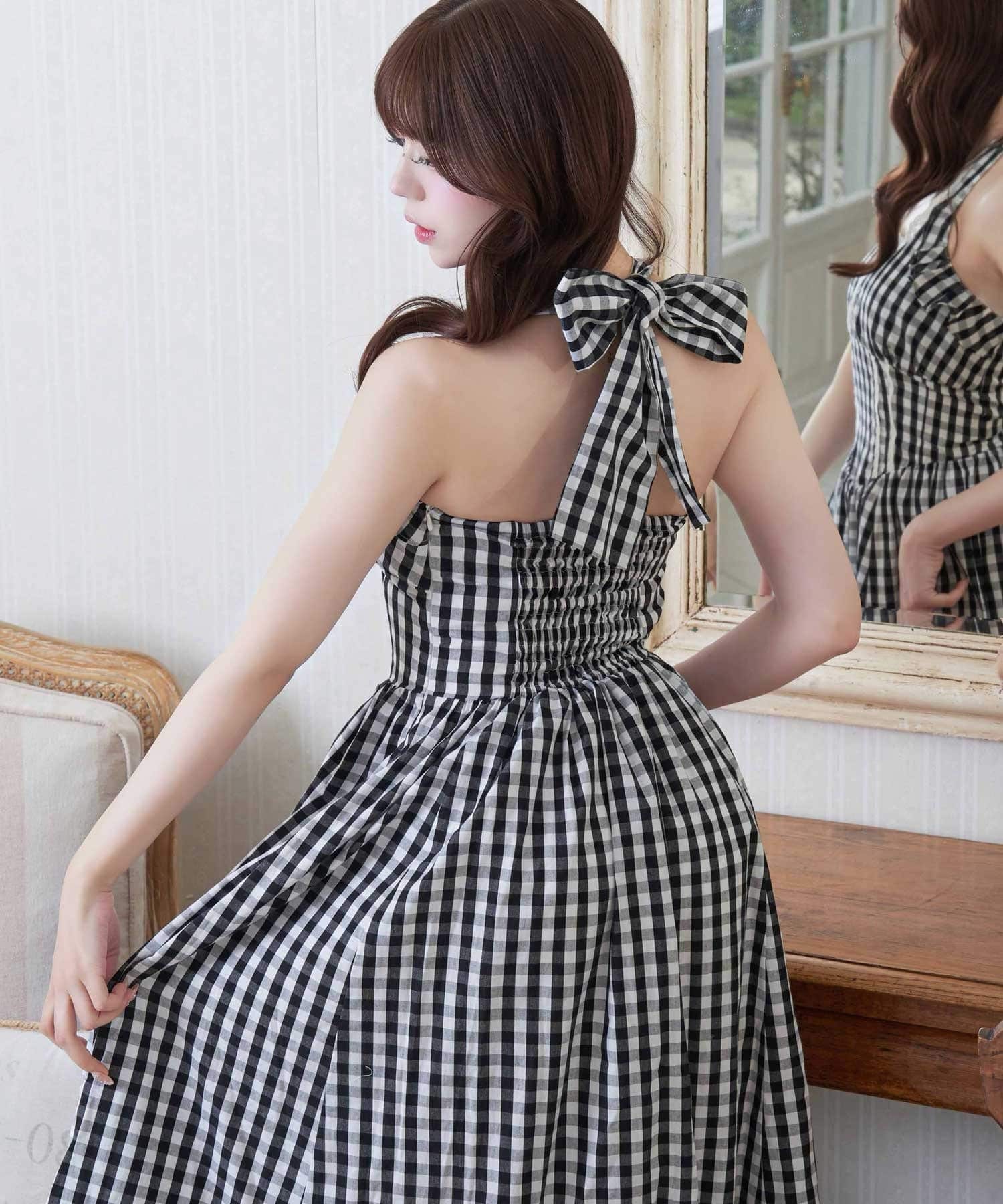 Belle Charme(ベルシャルム) Halter Neck Long Onepiece