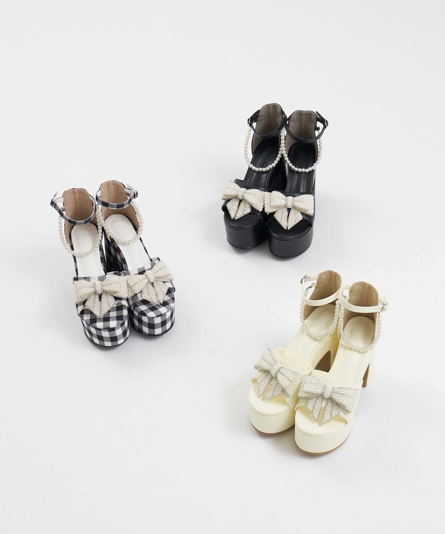 Belle Charme(ベルシャルム) Pearl Charm Sandals