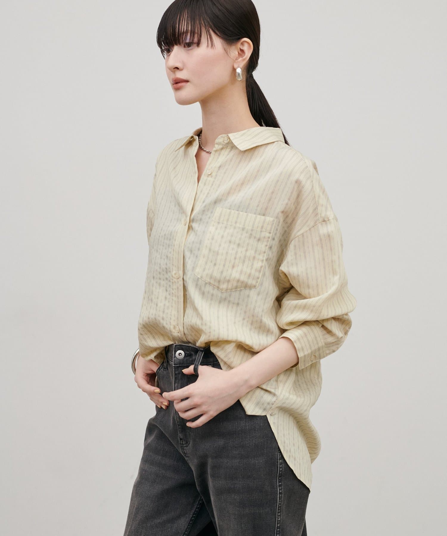 LARUTA(ラルータ) ［WEB限定］ダブルストライプシャツ