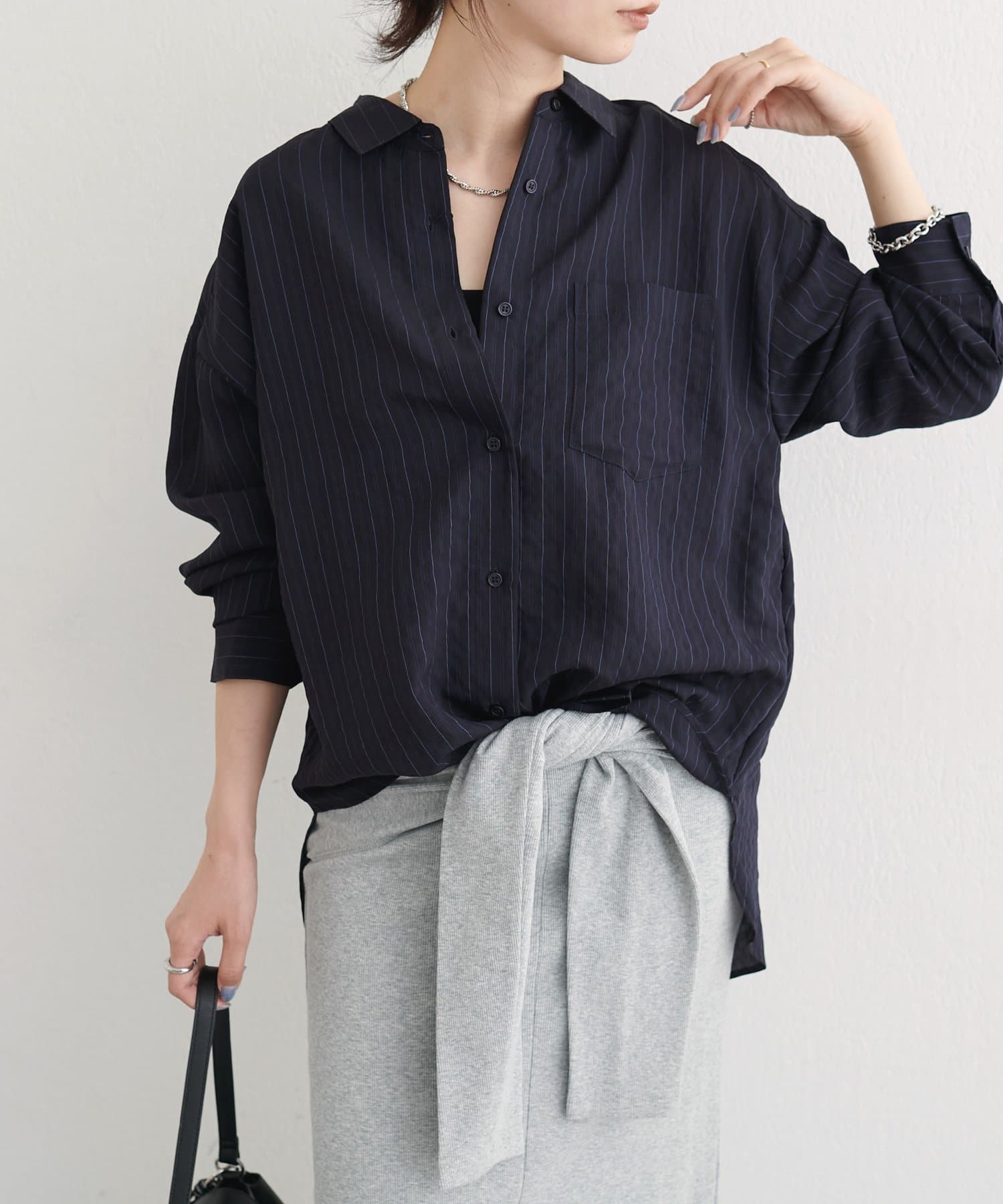 LARUTA(ラルータ) ［WEB限定］ダブルストライプシャツ