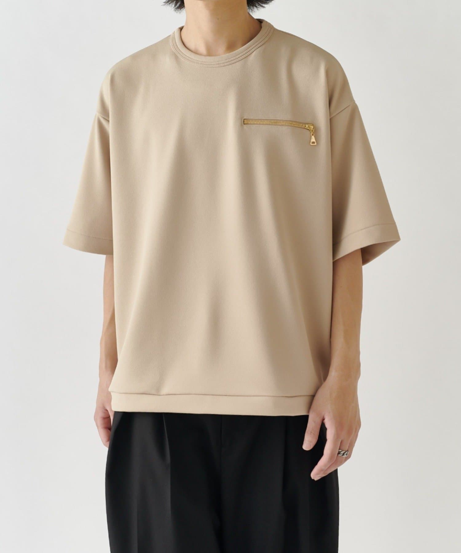 Lui's(ルイス) ジョーゼットジップポケTシャツ