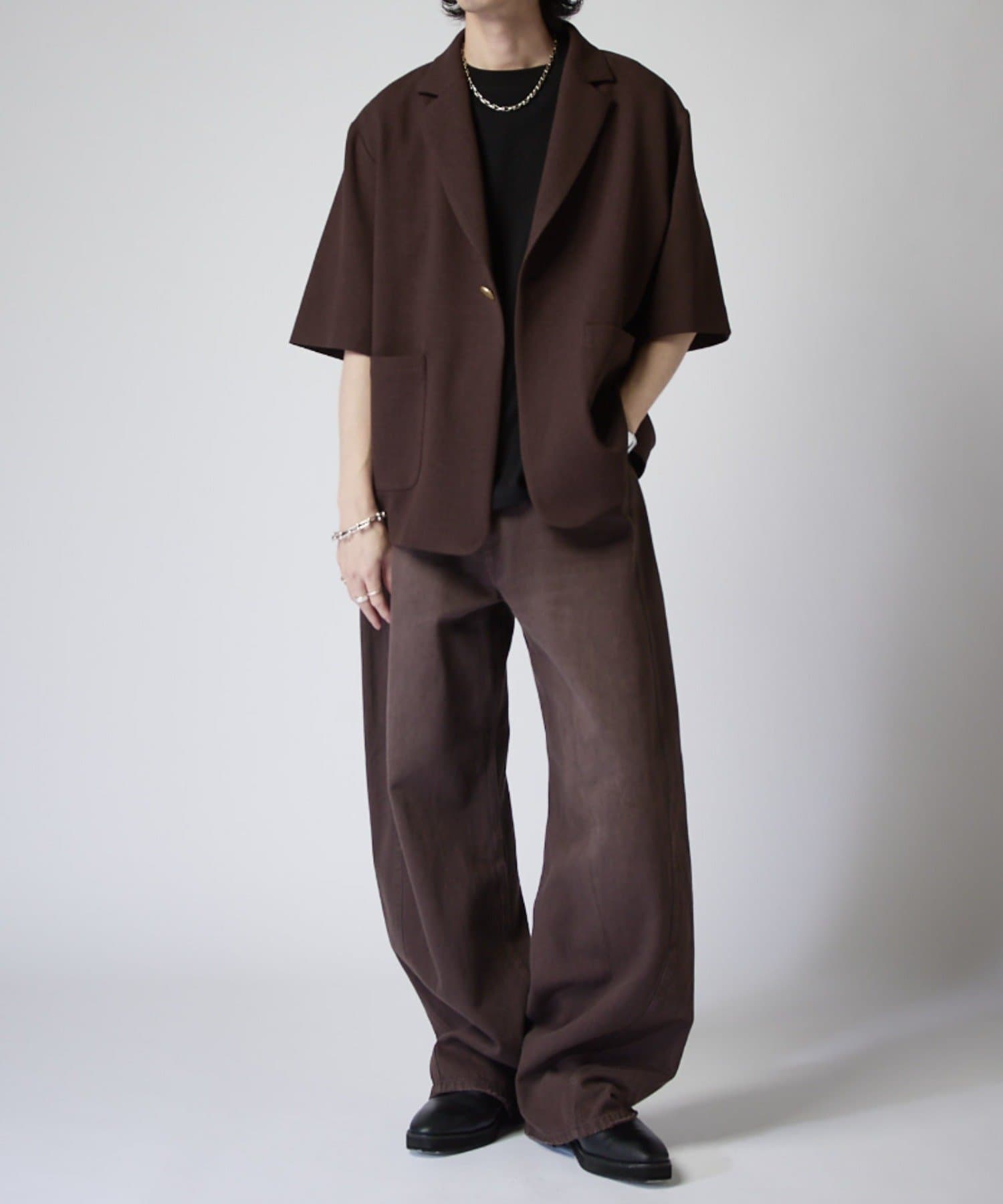 Lui's(ルイス) ジョーゼット半袖オーバージャケット