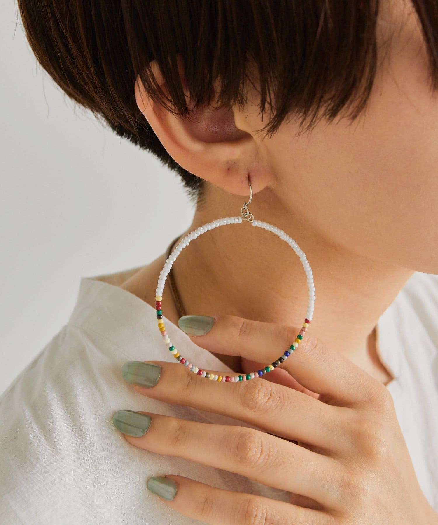 ear PAPILLONNER(イア パピヨネ) ビッグビーズフープピアス