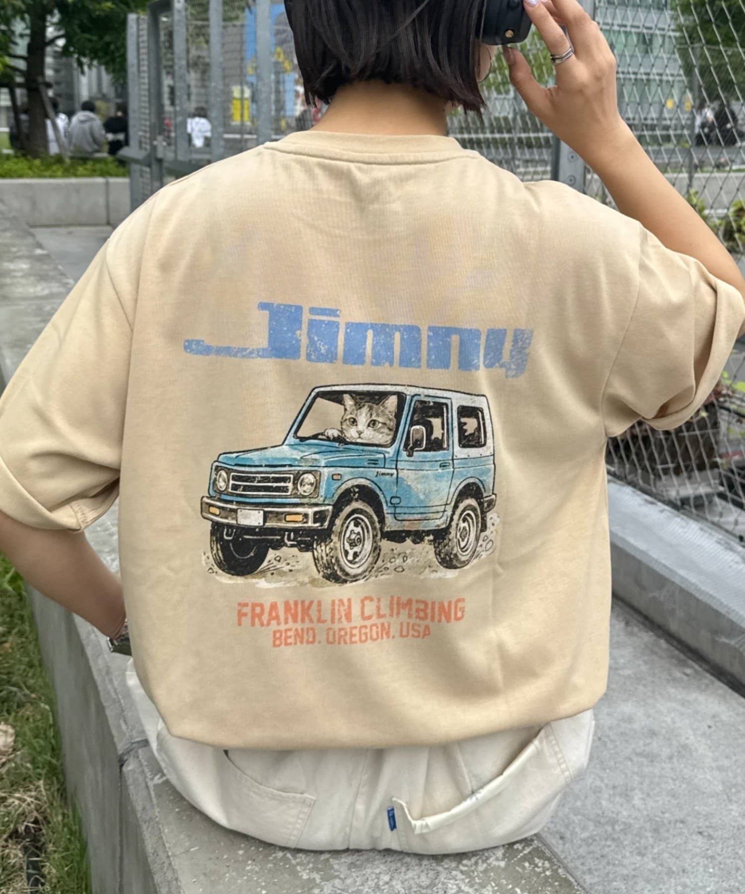 CIAOPANIC TYPY(チャオパニックティピー) 【FC×ジムニー】CATグラフィックTee