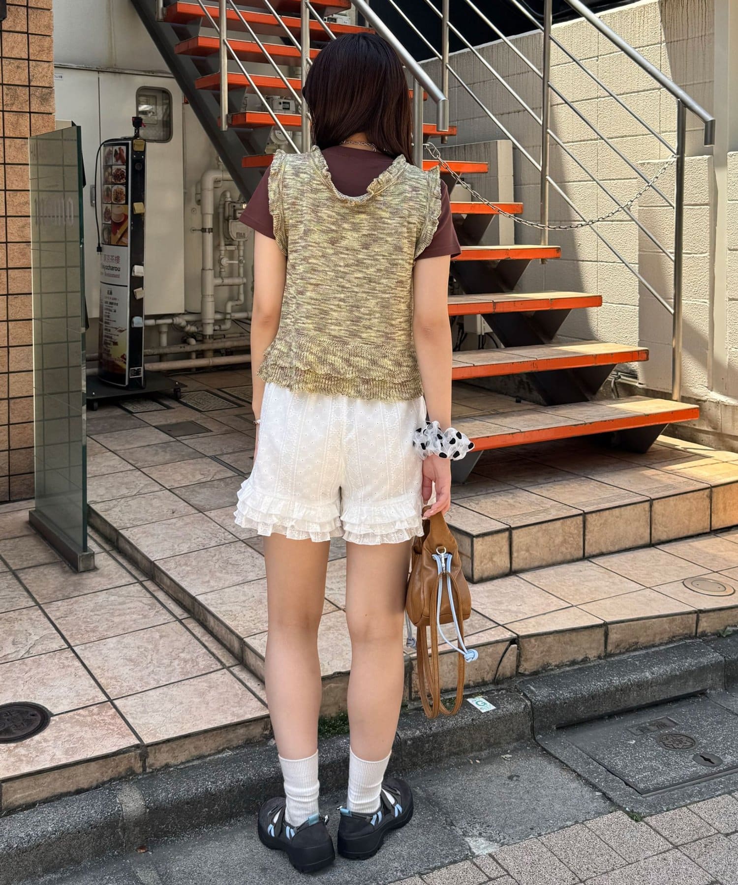 CIAOPANIC(チャオパニック) フリフリサマーニットノースリベスト