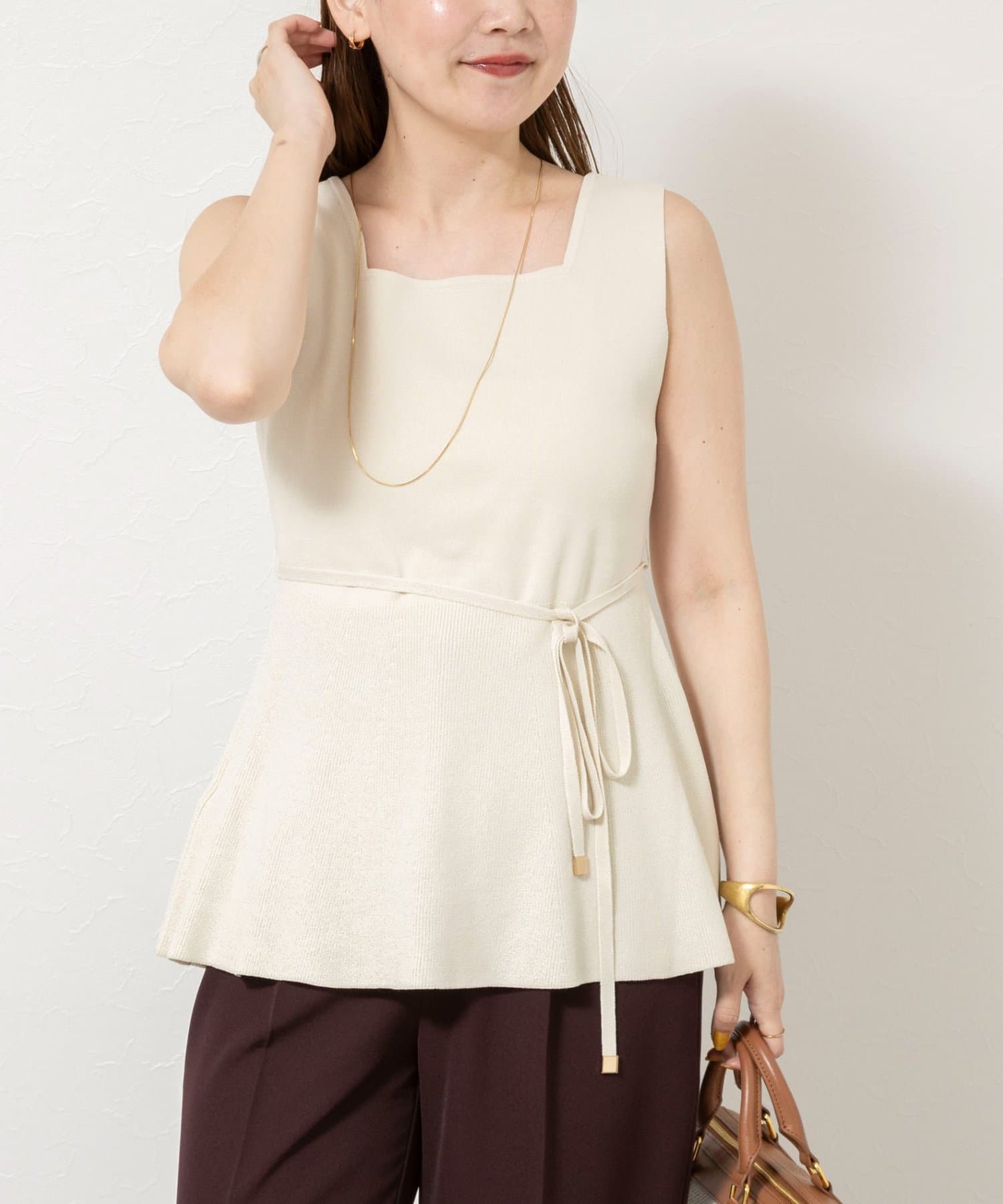 NOLLEY'S(ノーリーズ) 【TORRAZZO DONNA】2way Square Neck Knit