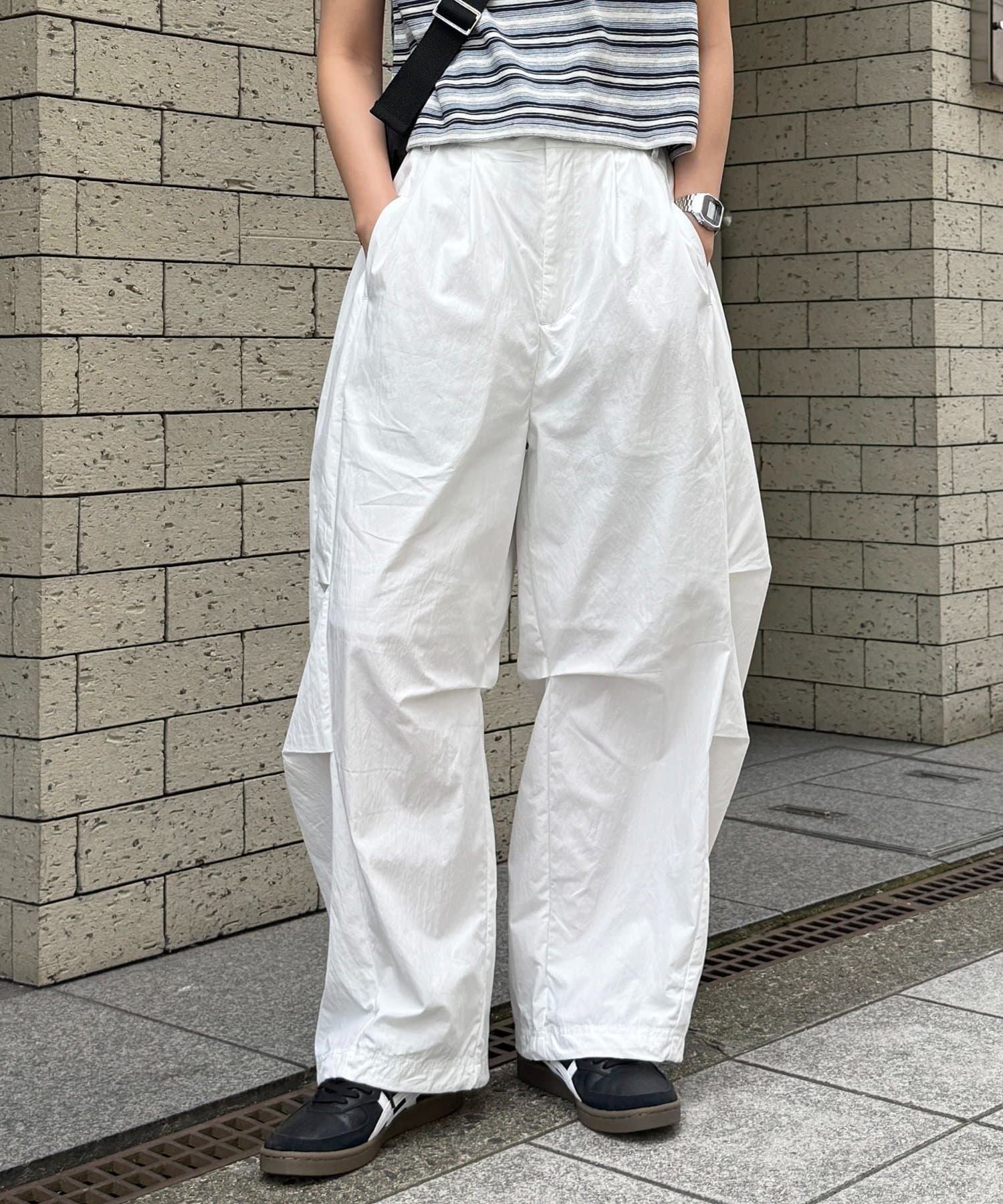 CPCM(シーピーシーエム) 冷感ニータックナイロンパンツ