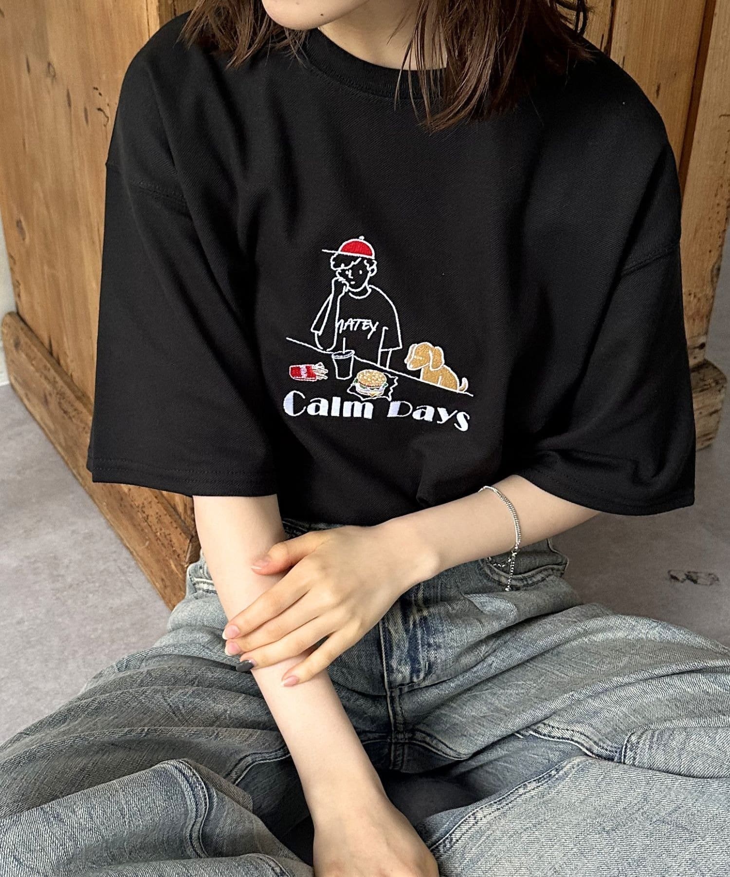 LOCUST(ローカスト) 【ユニセックス】【接触冷感】カノコワンポイント刺繍T