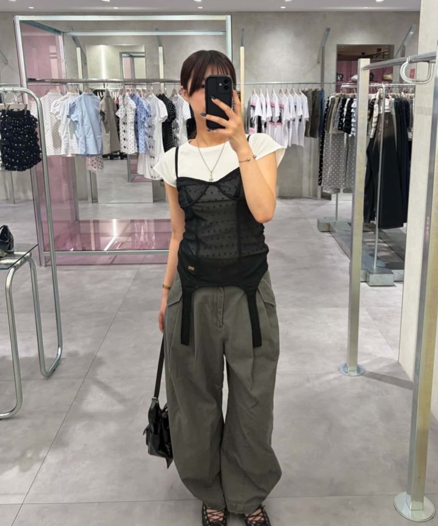 WHO’S WHO gallery(フーズフーギャラリー) 【SixM 】Tulle garter corset