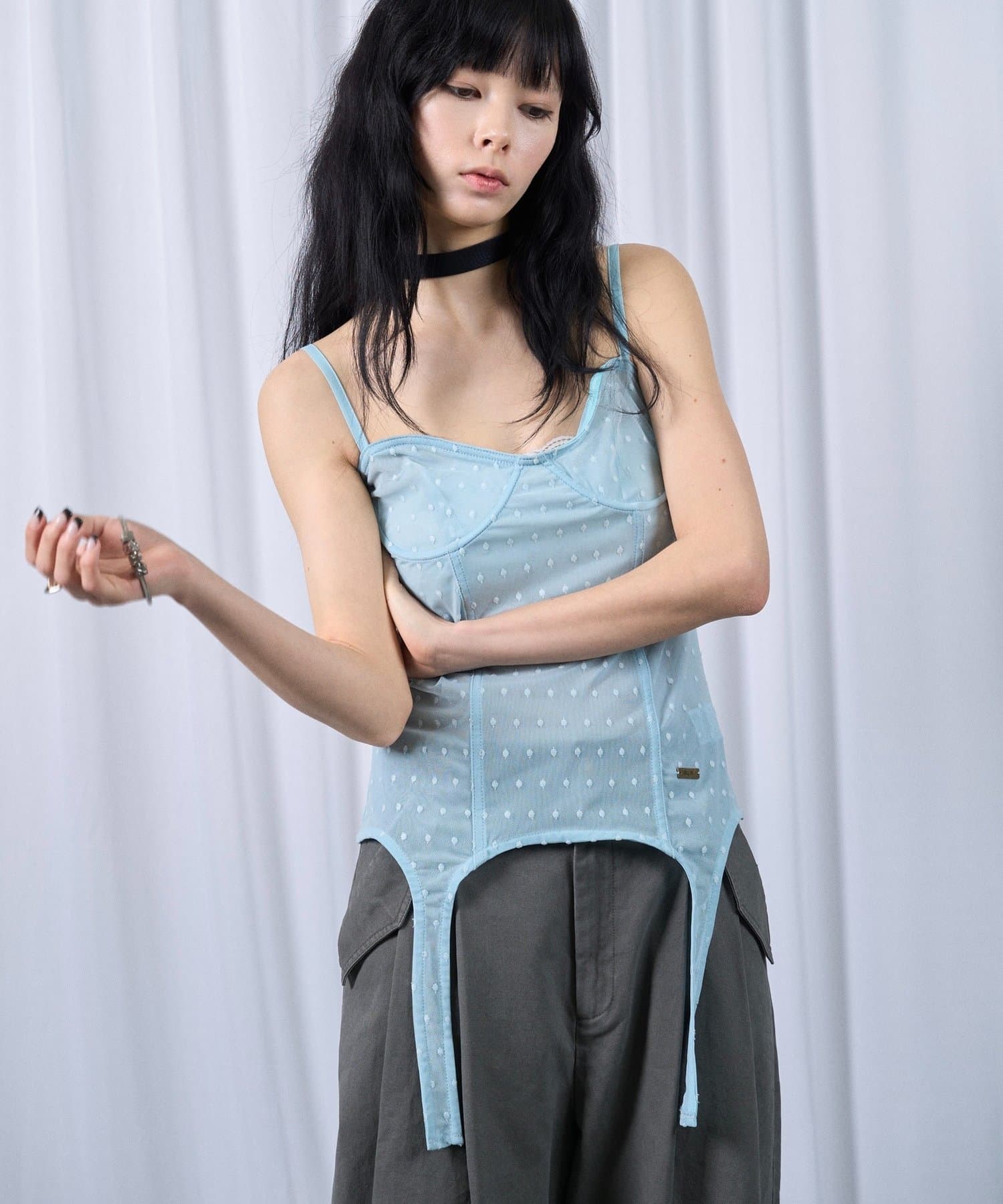 WHO’S WHO gallery(フーズフーギャラリー) 【SixM 】Tulle garter corset