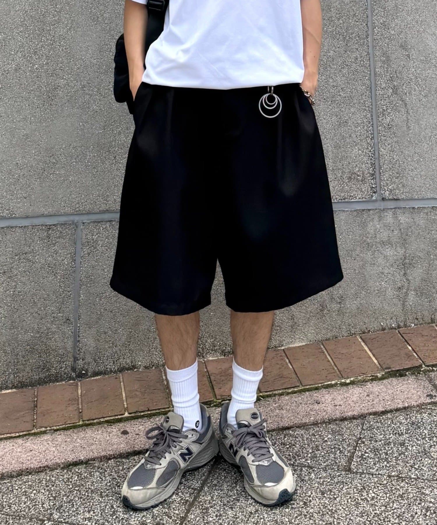 CIAOPANIC TYPY(チャオパニックティピー) 【UNISEX】タックワイドハーフパンツ