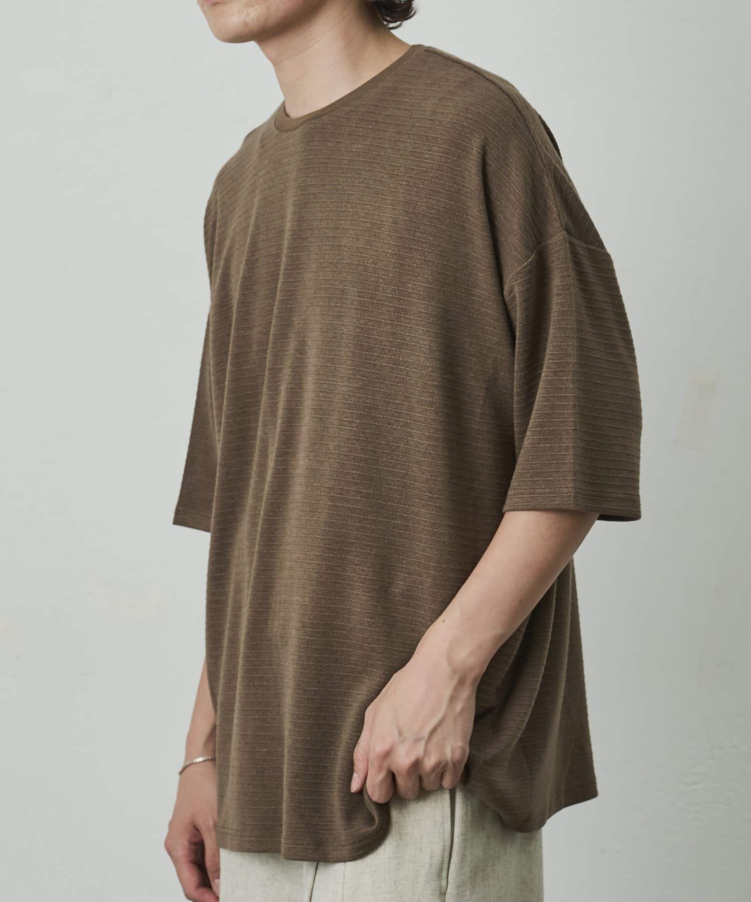 COLONY 2139(コロニー トゥーワンスリーナイン) ジャガードボーダー半袖Tシャツ