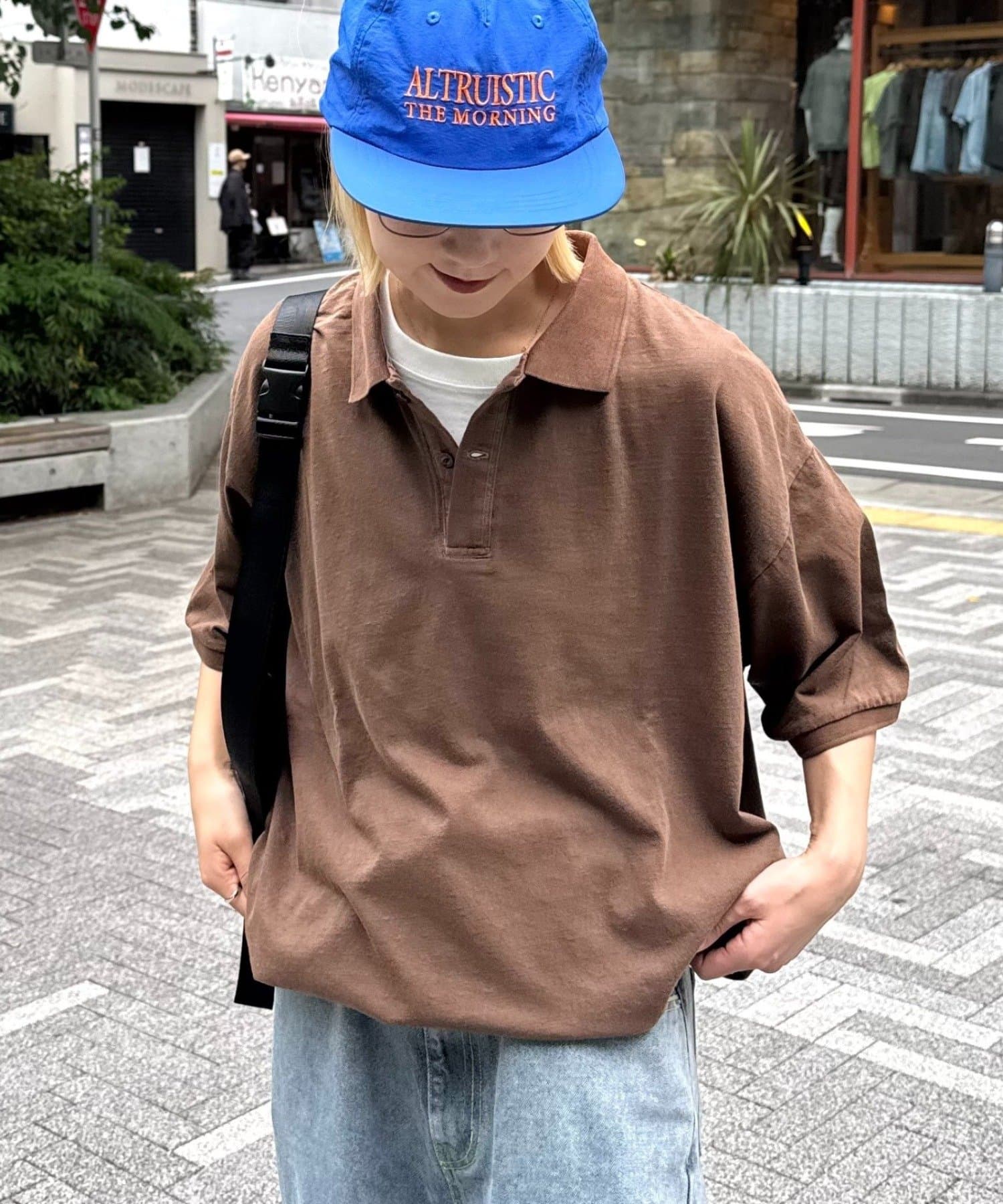 CIAOPANIC TYPY(チャオパニックティピー) ピグメント加工メッシュポロ
