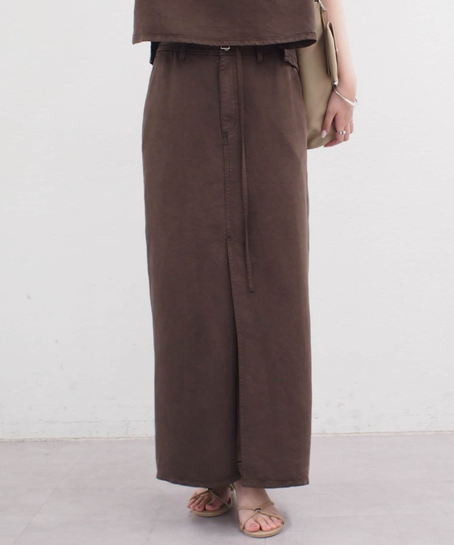 LOUNGEDRESS(ラウンジドレス) 《セットアップ着用可》リヨセルタイトスカート