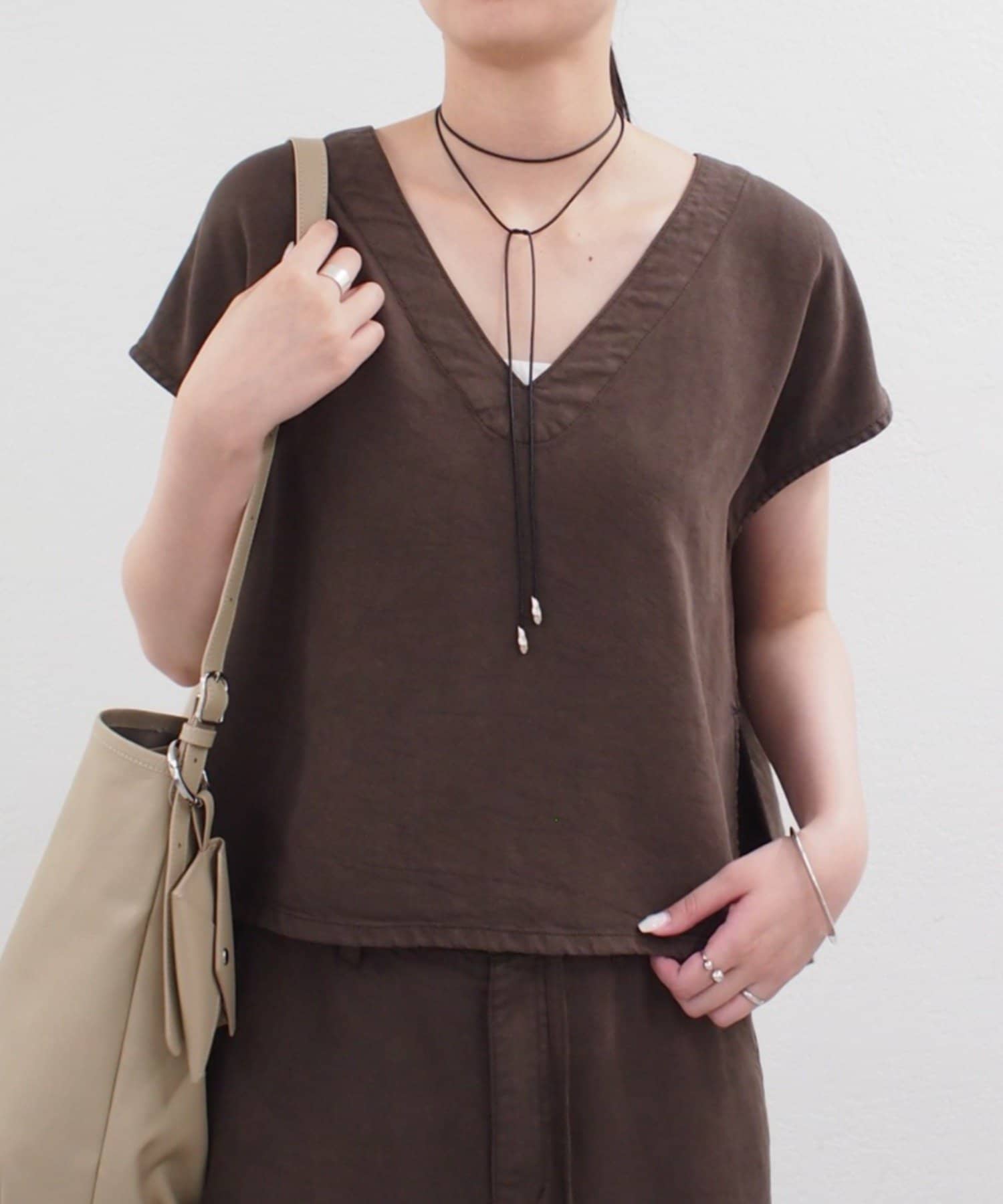 LOUNGEDRESS(ラウンジドレス) 《セットアップ着用可》リヨセルプルオーバー