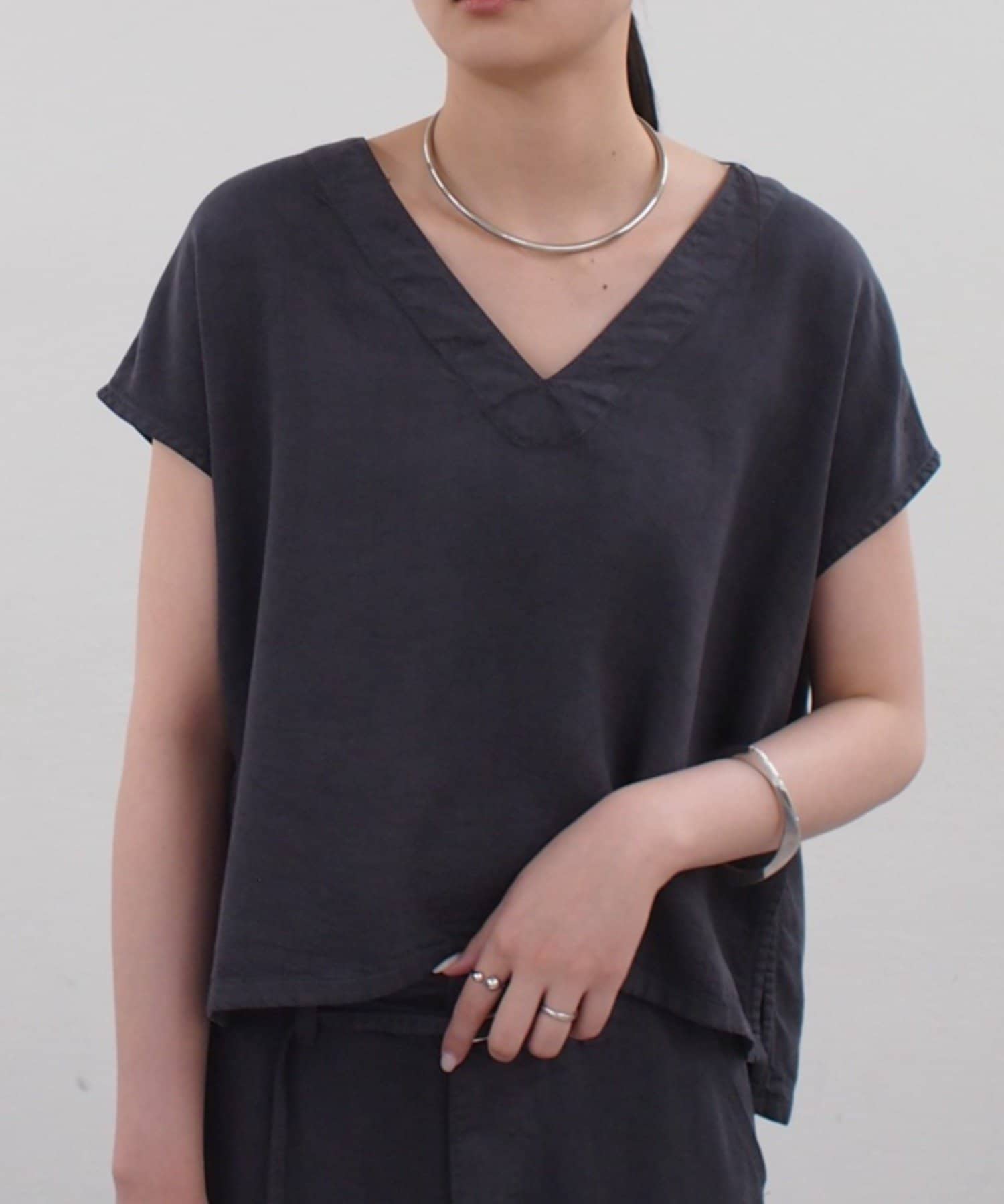LOUNGEDRESS(ラウンジドレス) 《セットアップ着用可》リヨセルプルオーバー