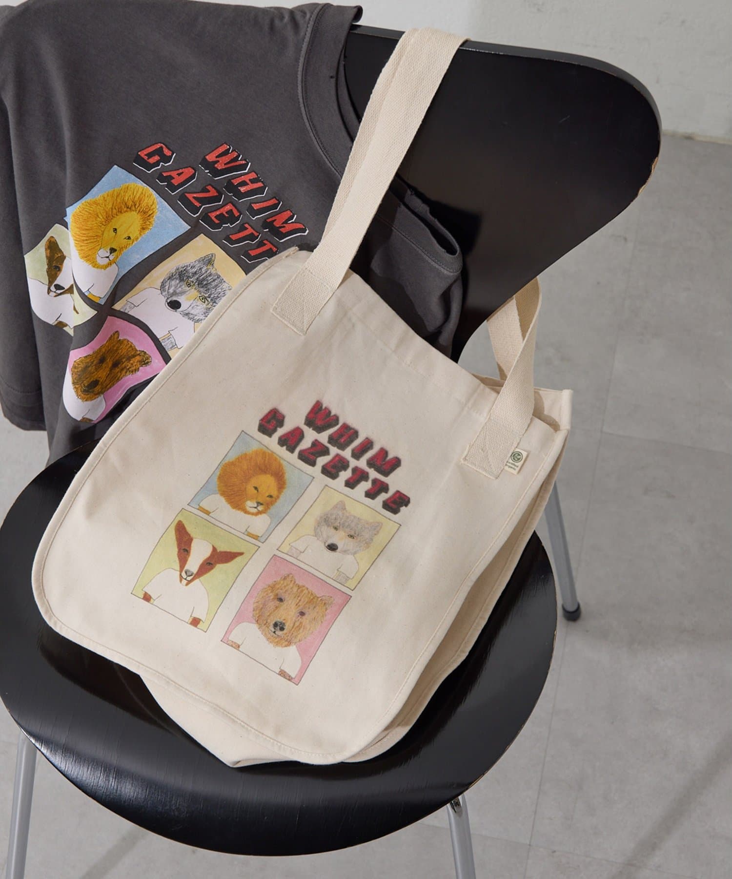 Whim Gazette(ウィム ガゼット) 【UNFORTUNATE PORTRAIT】別注WHIM TOTE BAG